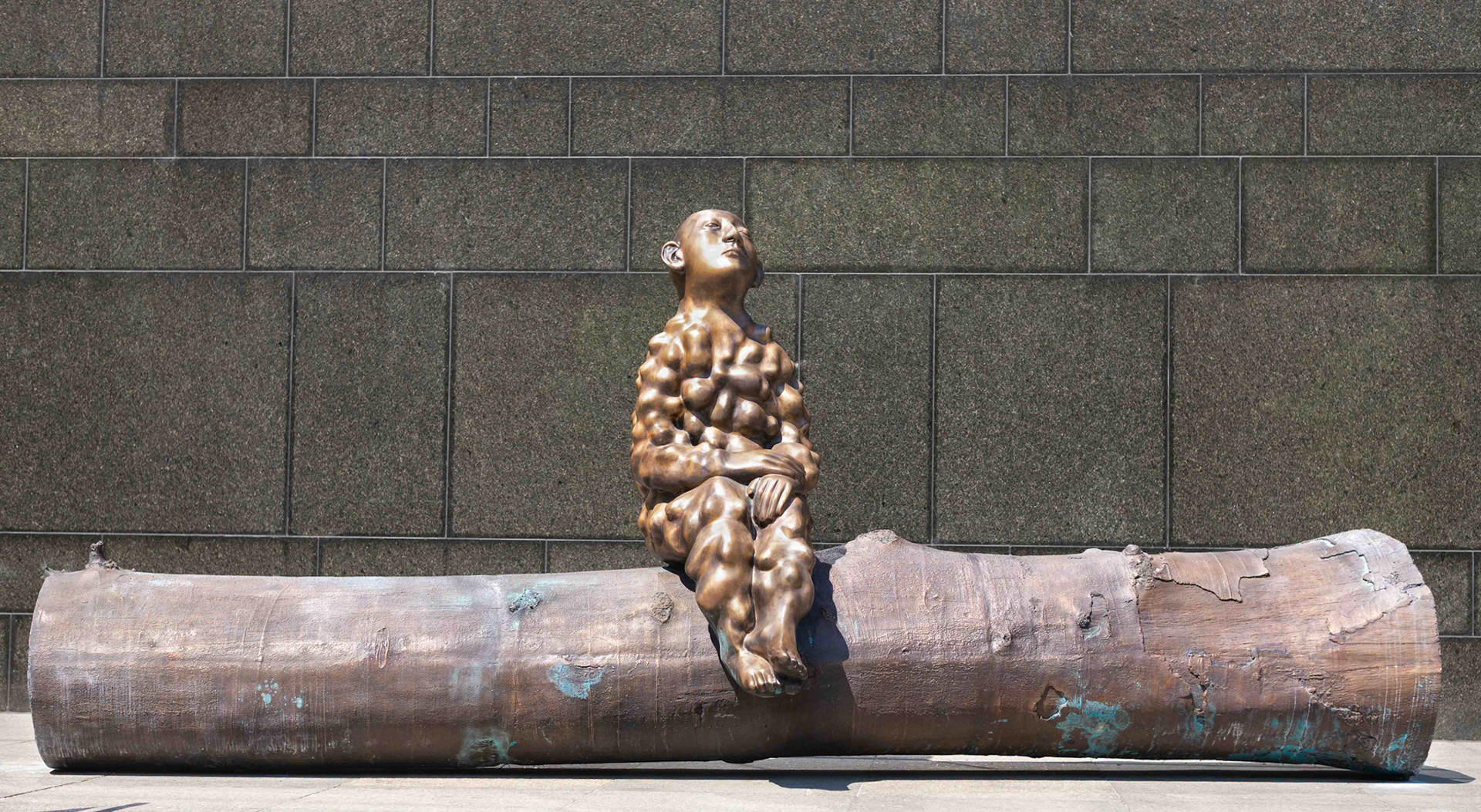 Bumpman on a Tree Trunk by Paloma Varga Weisz  - The Headrow Leeds 2020