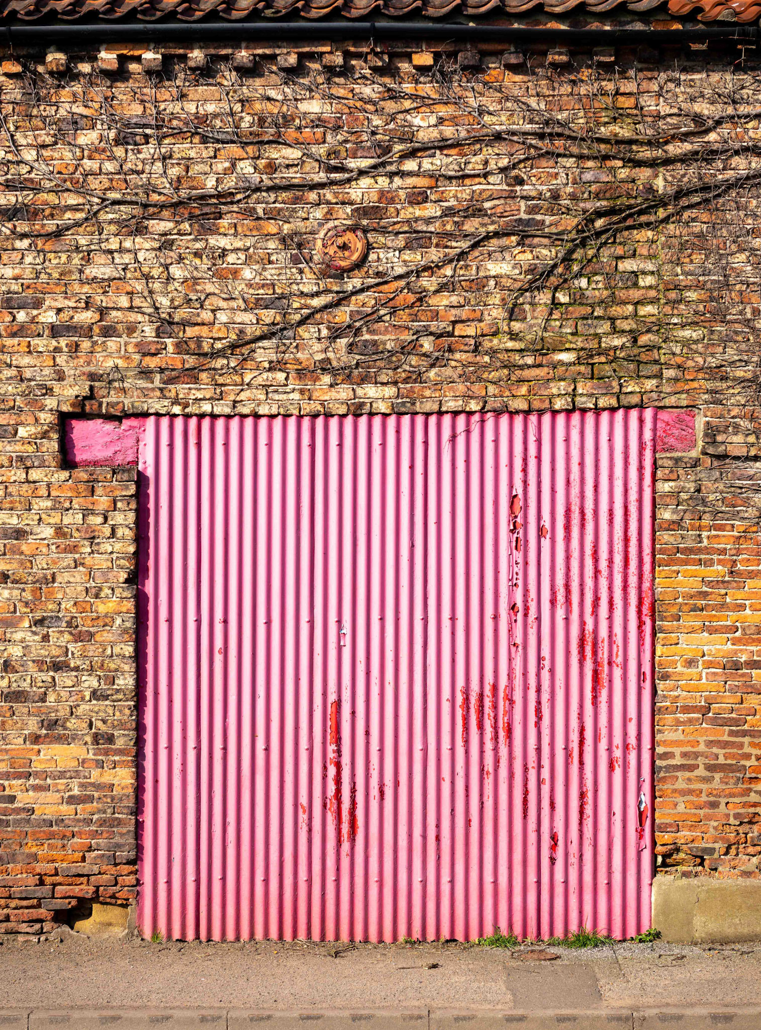Pink Disused Doorway - Tollerton North Yorkshire UK 2018
