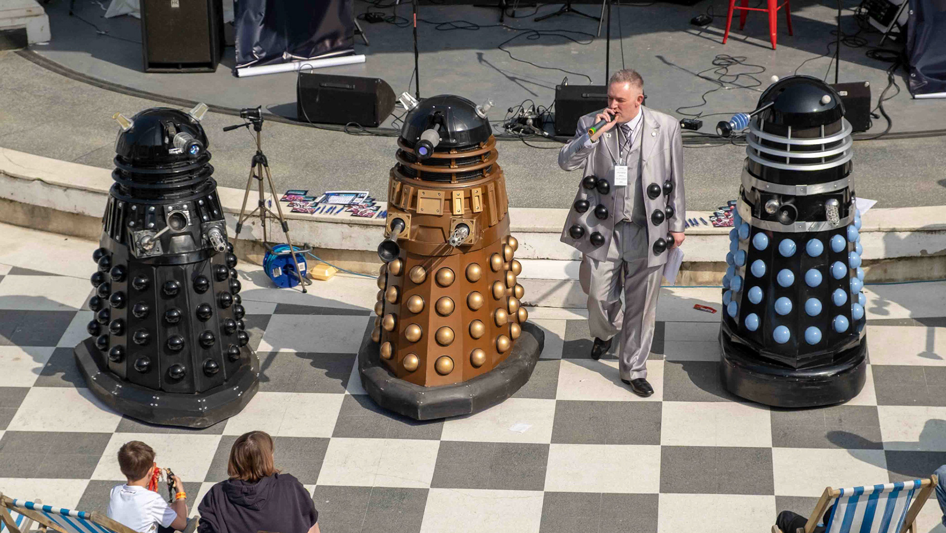Singalong with Daleks - Scarborough North Yorkshire UK