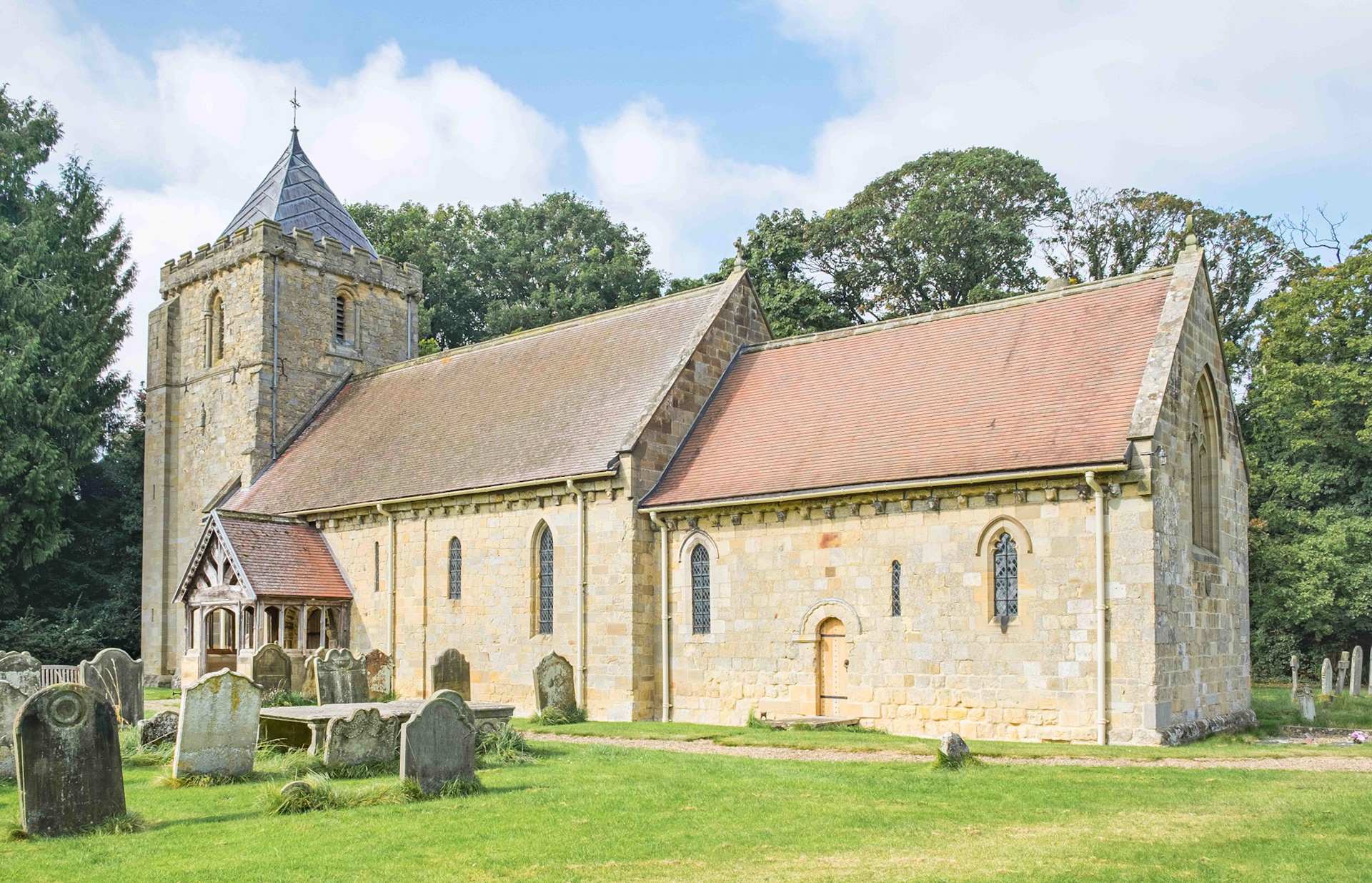 Salton Church  Looking North West - North Yorkshire UK 2024