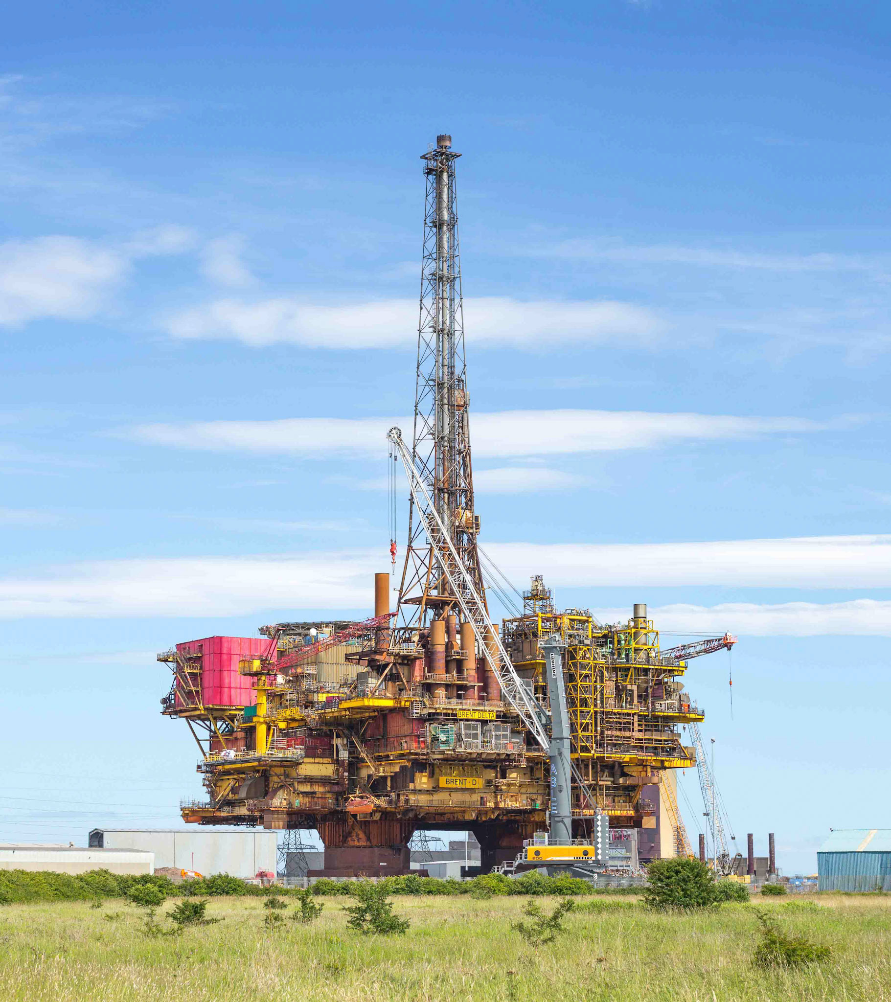 Brent Delta Oil Platform - At Teesside for Scrapping 2017