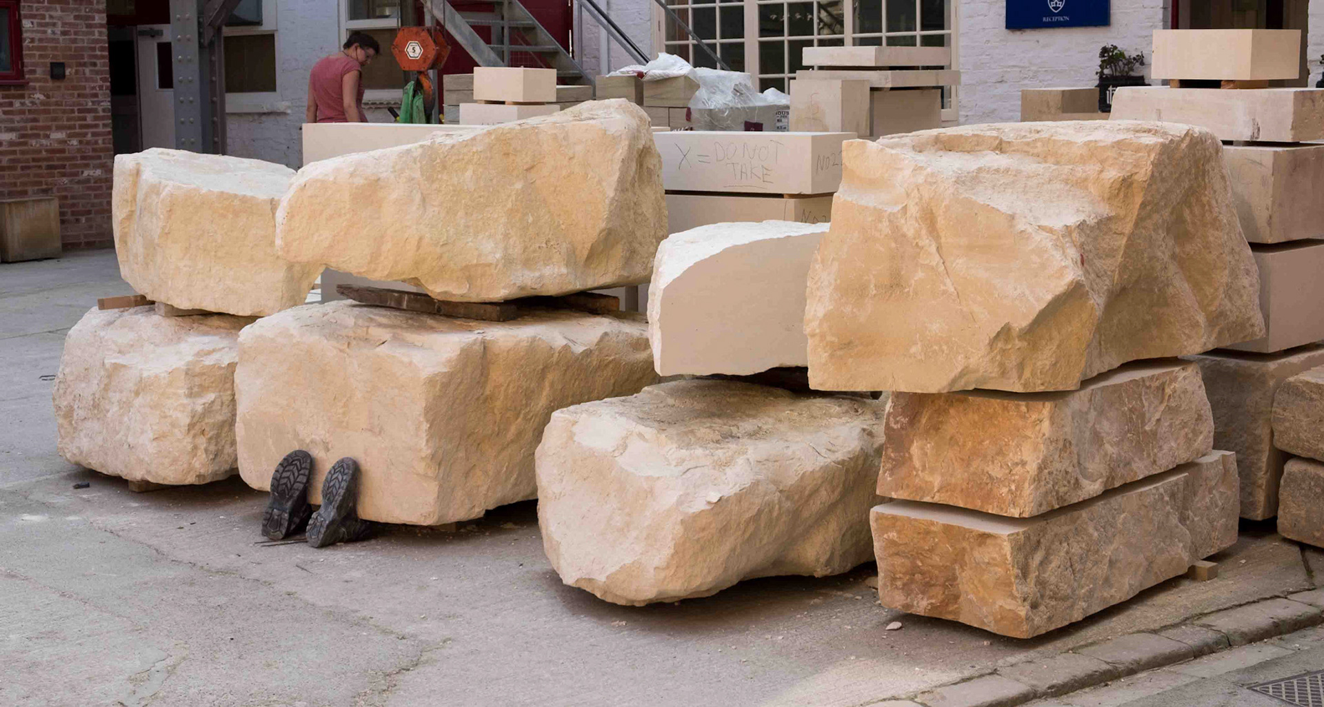 Stone and Body - York Minster Stoneyard York North Yorkshire UK 2015