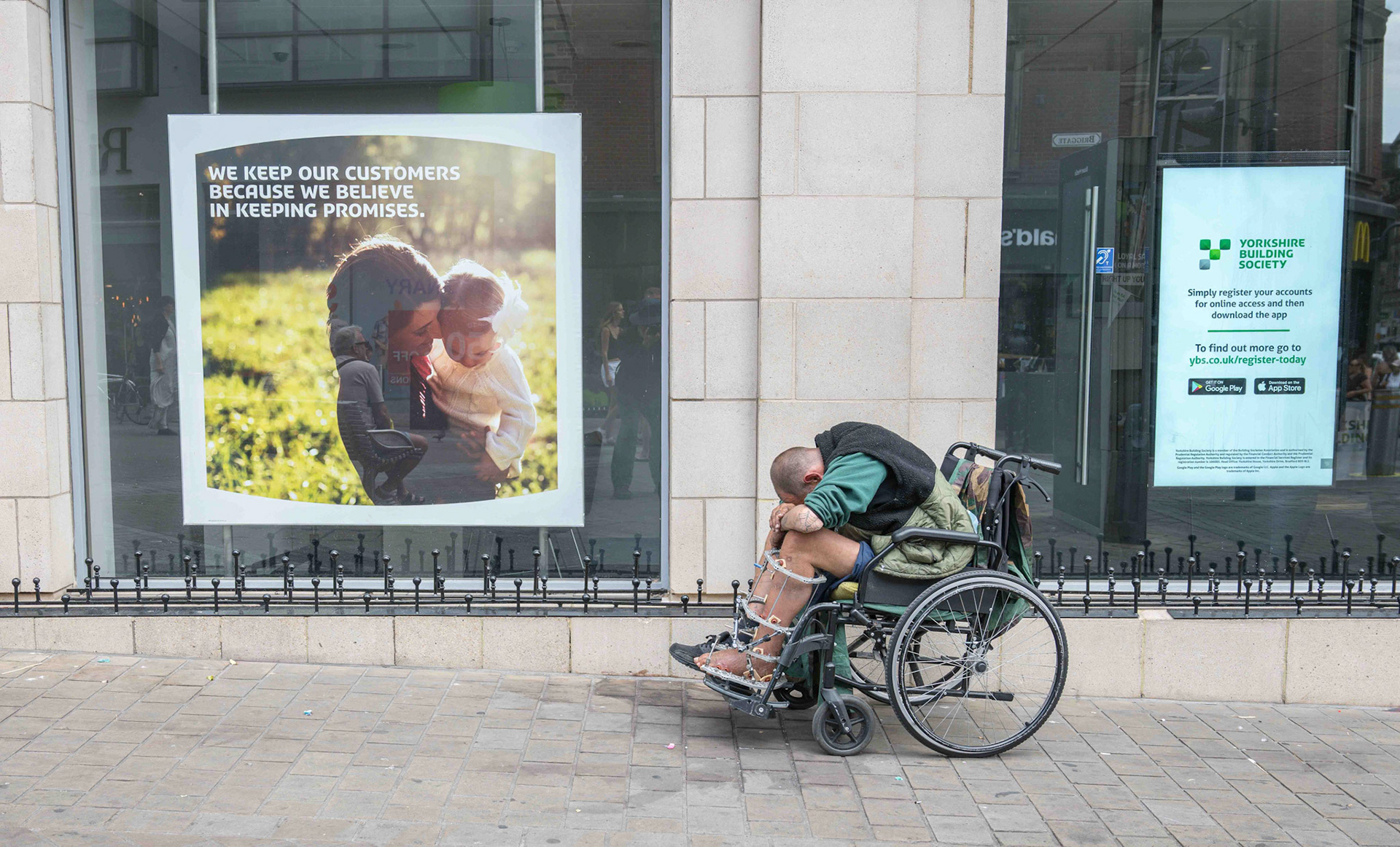 Man in Wheelchair - Leeds UK