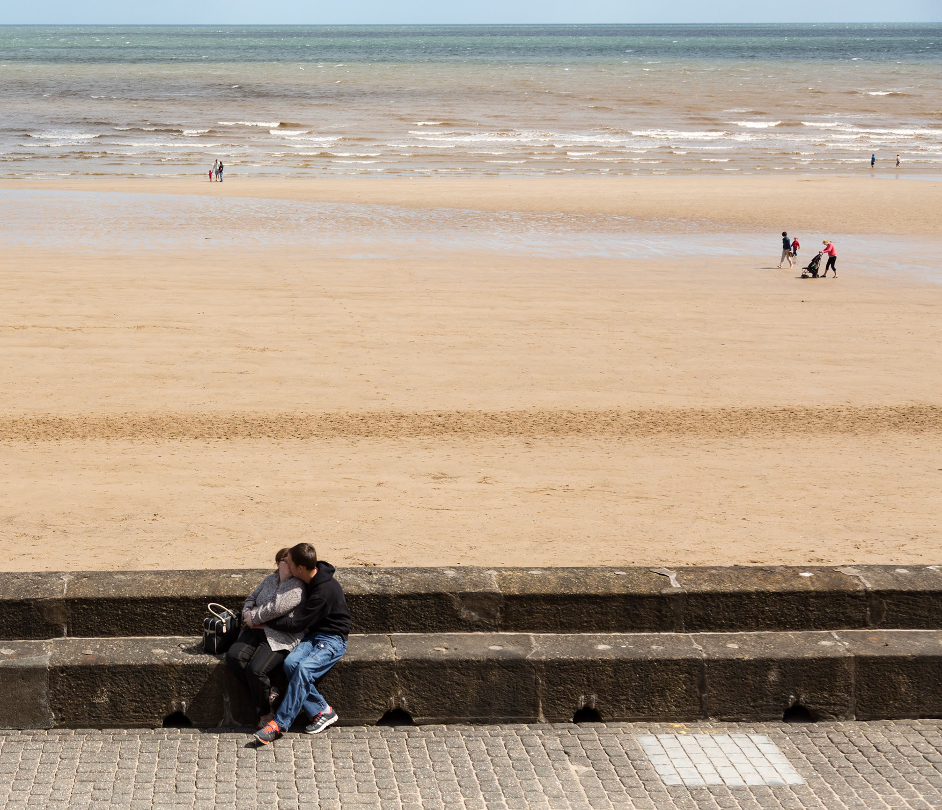Beach and Kissing - Bridlington East Yorkshire UK