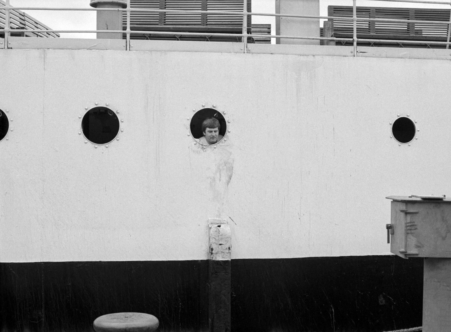 Man In Porthole - Oban Scotland UK 1982