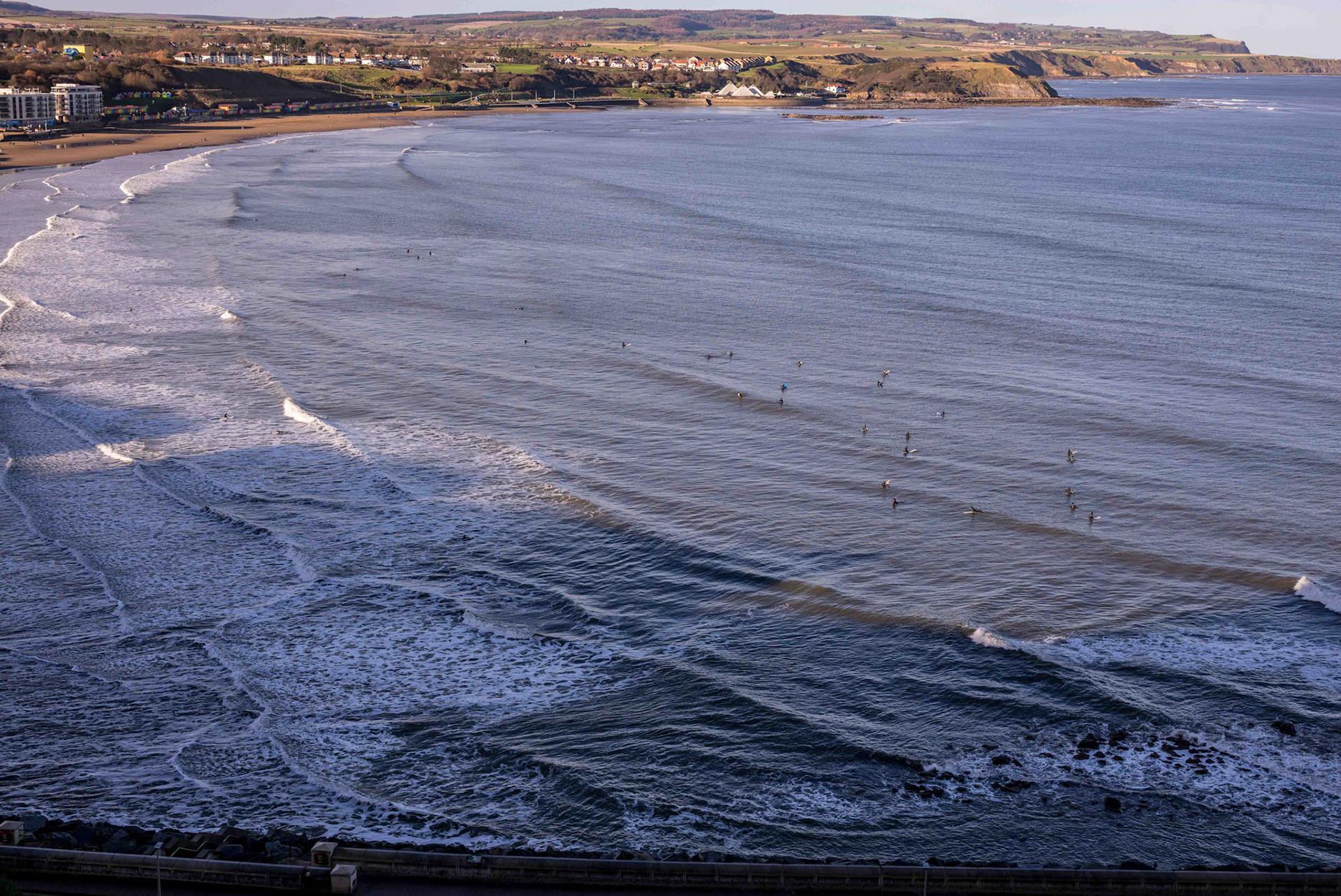 Scarborough Surfers at -1C - North Yorkshire UK 2017