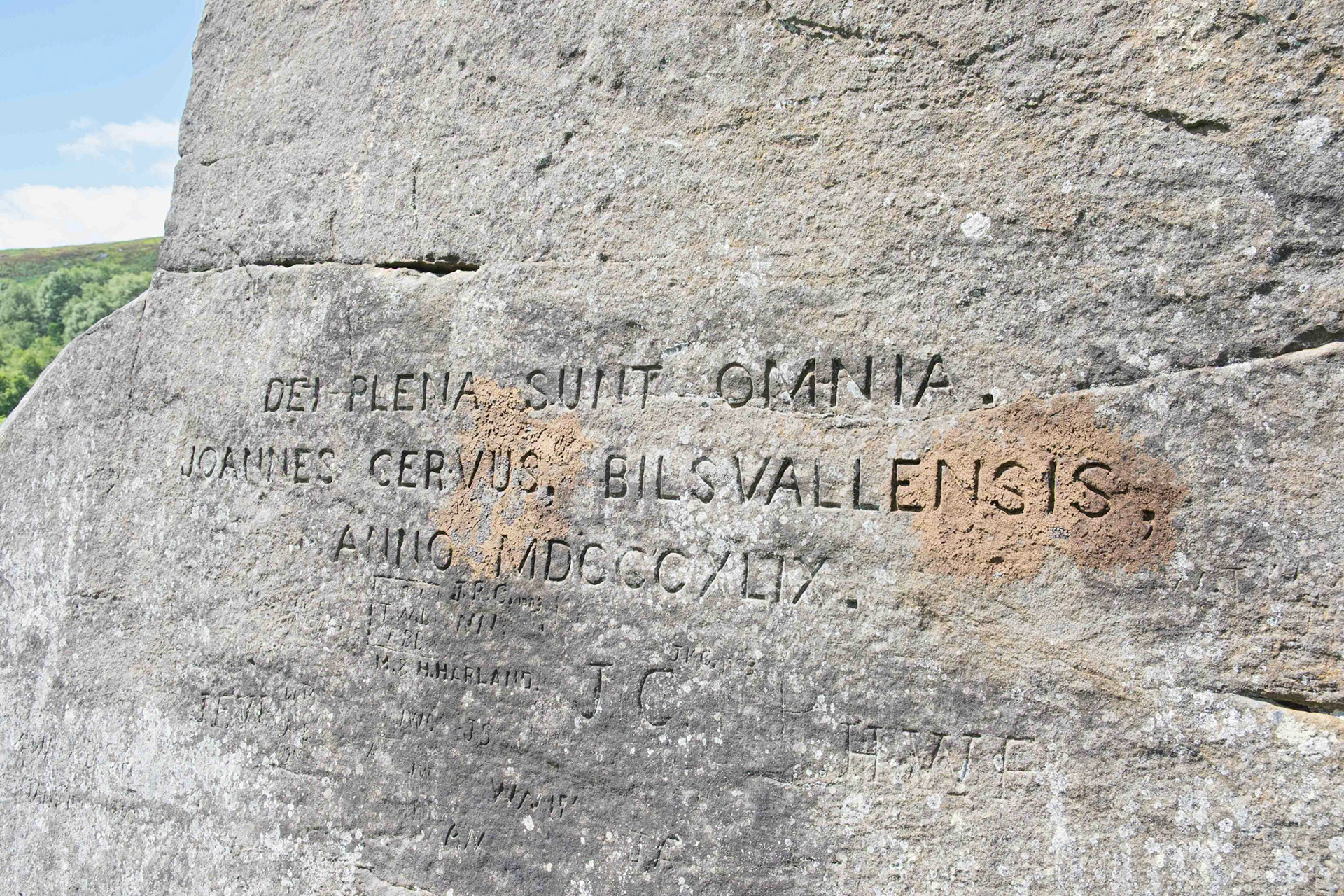 Ship Stone at Tripsdale - North York Moors UK