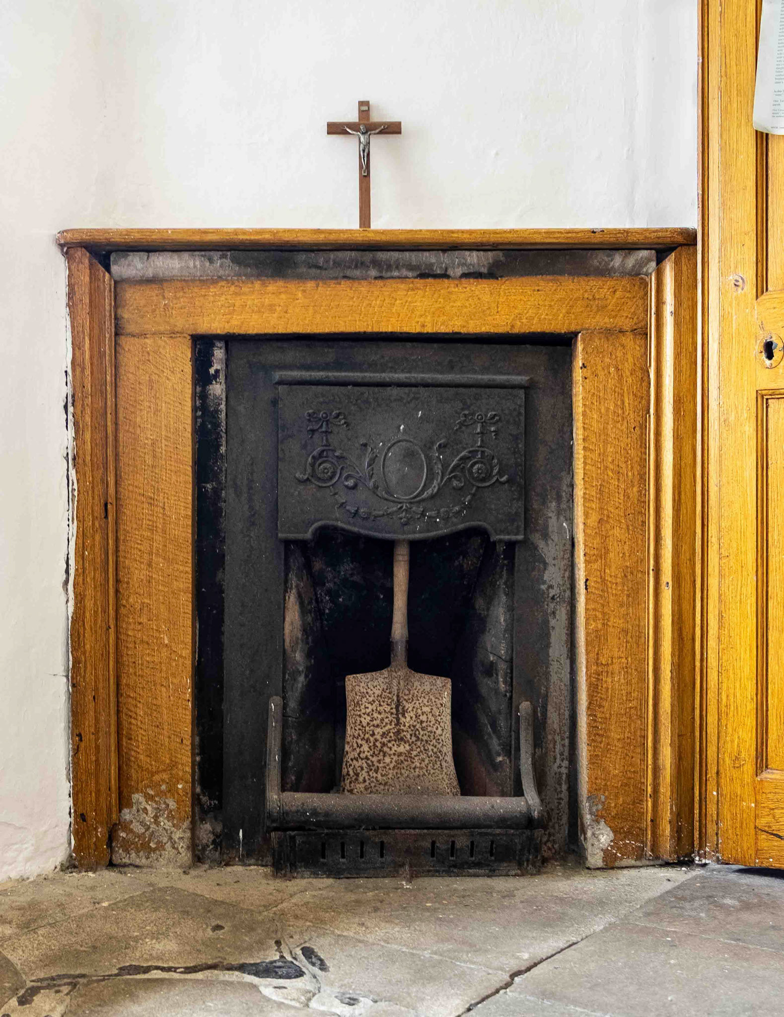 Fireplace - St Michael and All Angels Church Dunholme Richmondshire UK 2018