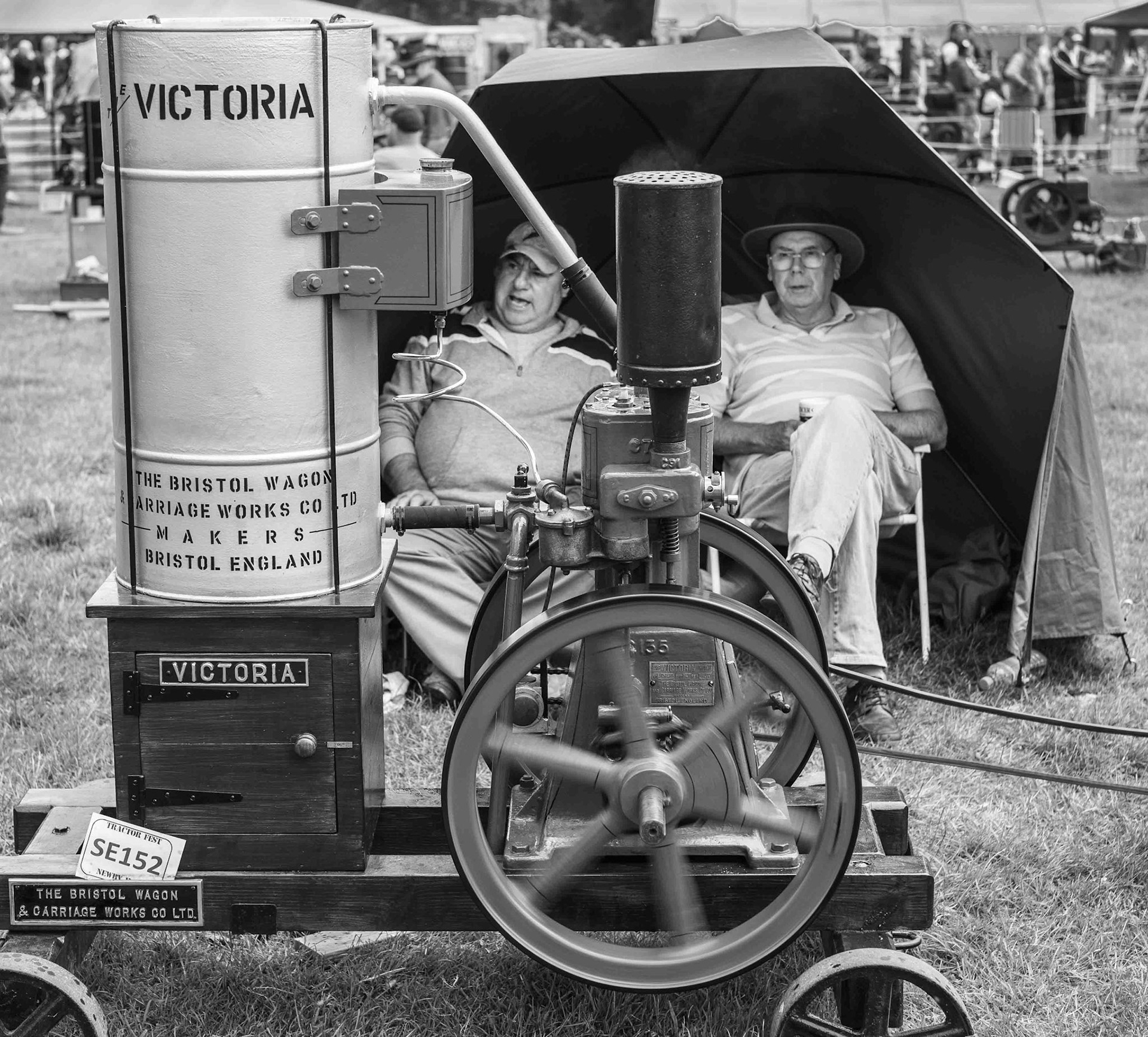 Men at Steam Festival - North Yorkshire UK