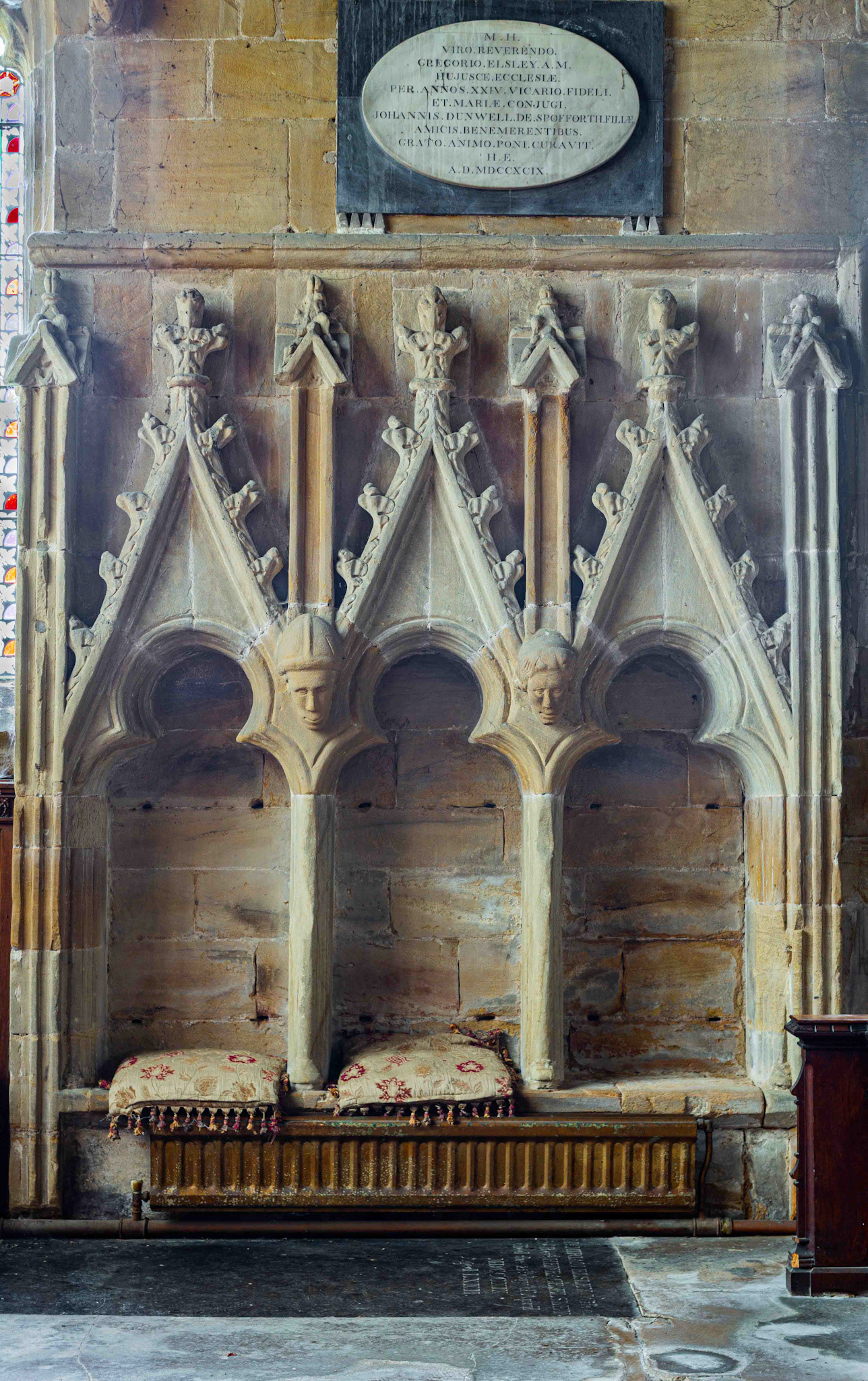 St. Lambert's Church Interior - Burneston North Yorkshire UK 2019