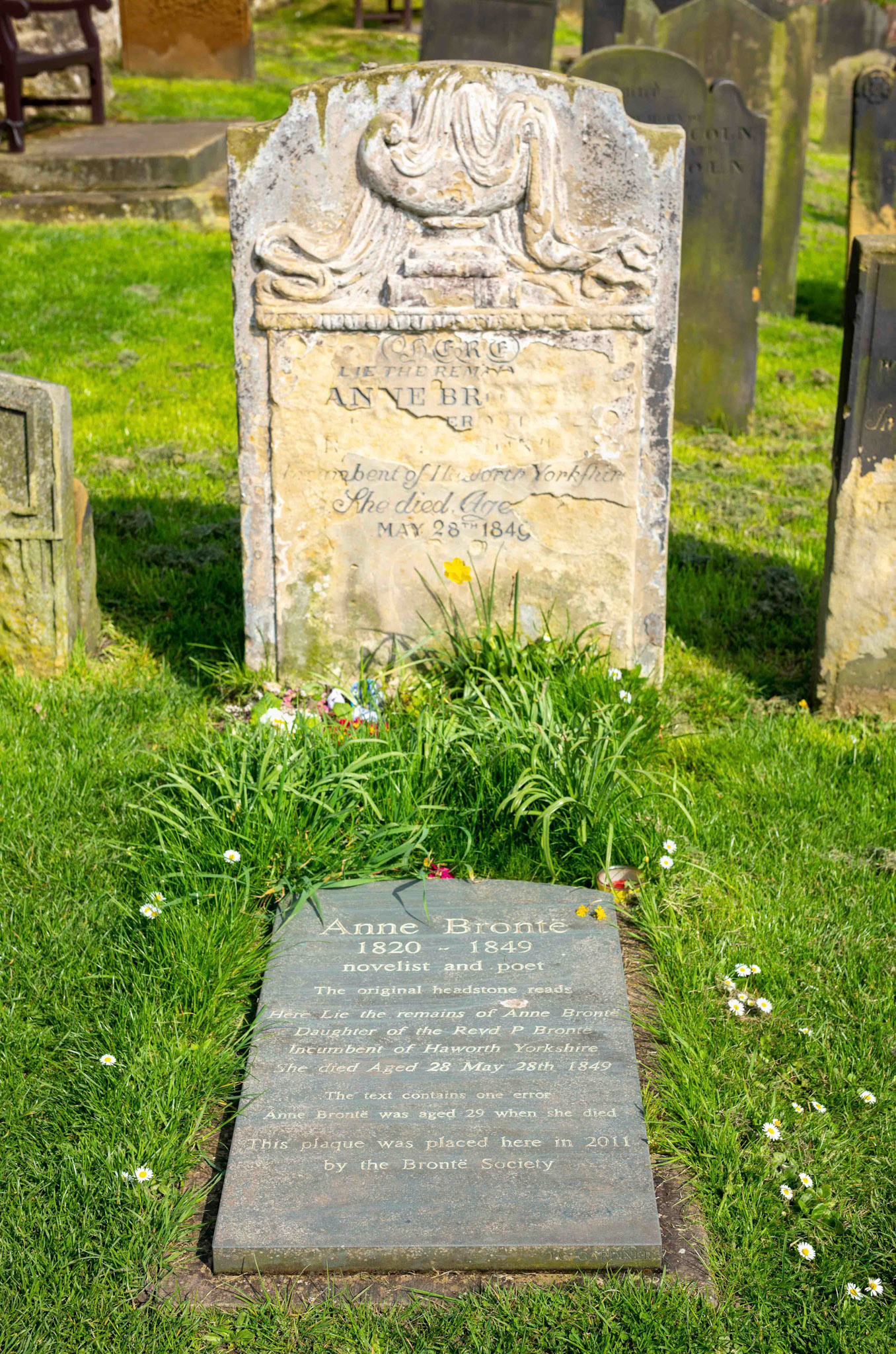 Anne Bronte's Grave - Scarborough North Yorkshire UK 2018