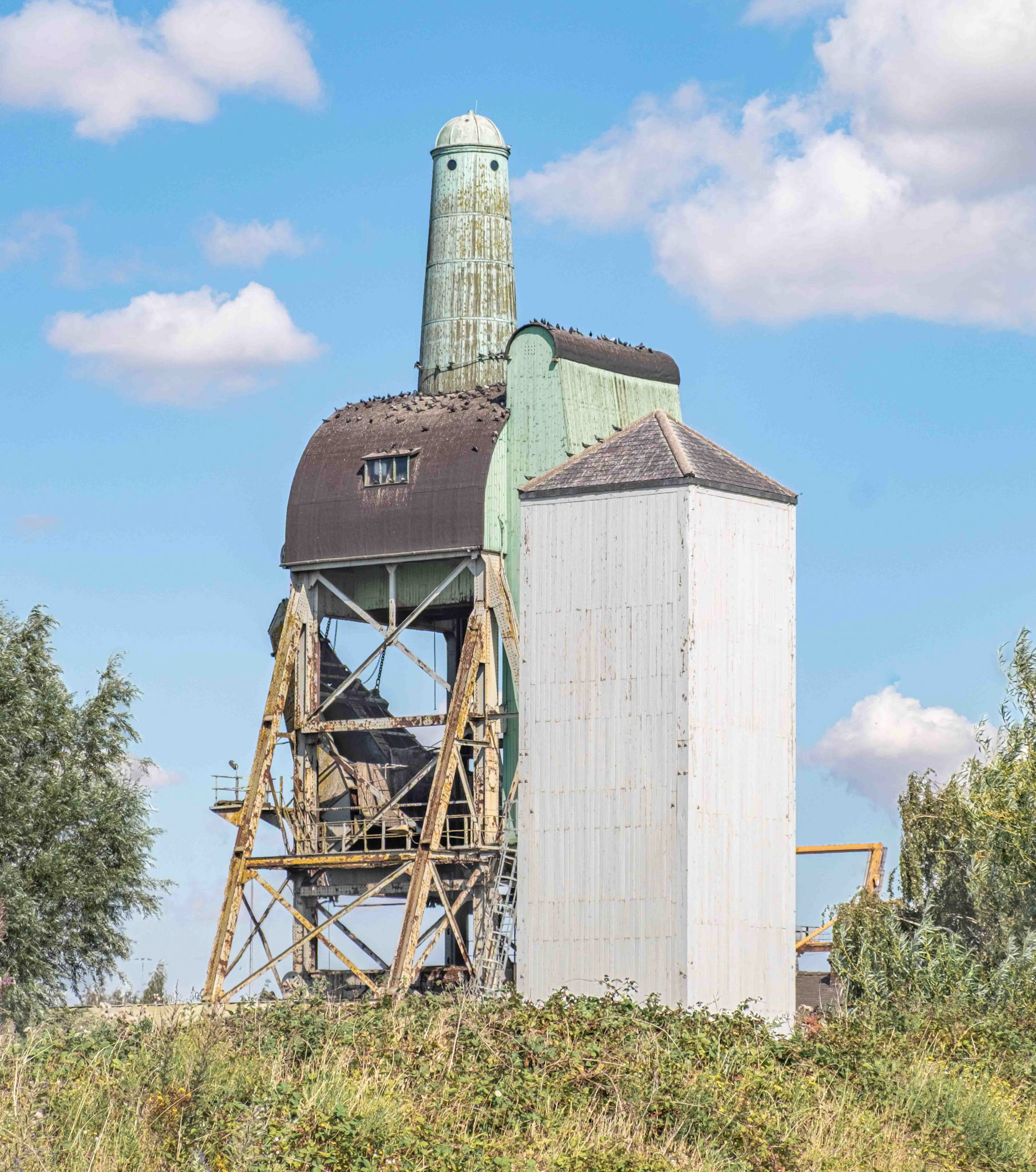 Old Boat Hoist at South Dock looking North-East - Goole Harbour East Yorkshire UK 2025