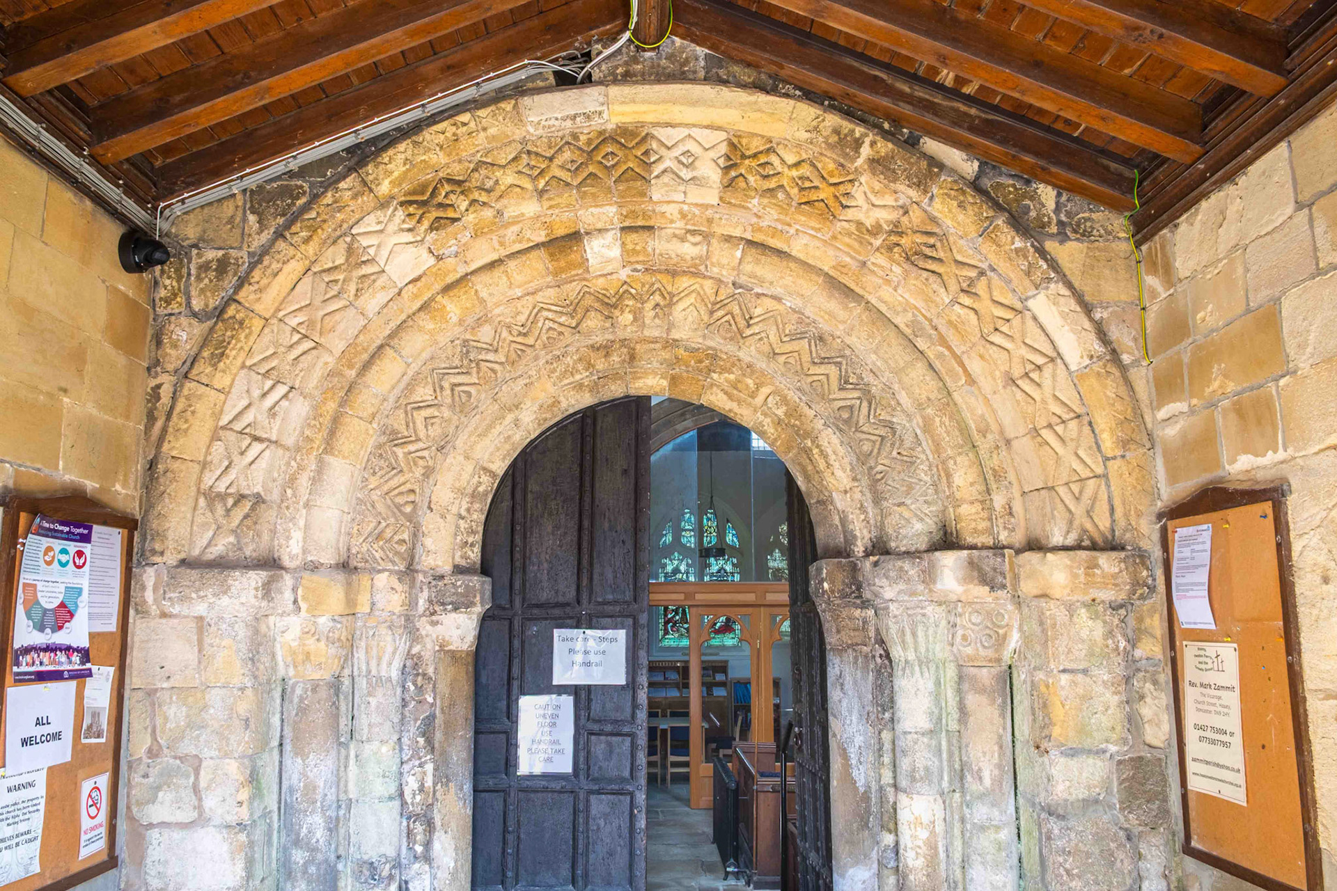 The South Door and Archway - Crowle Church Lincolnshire UK 2025