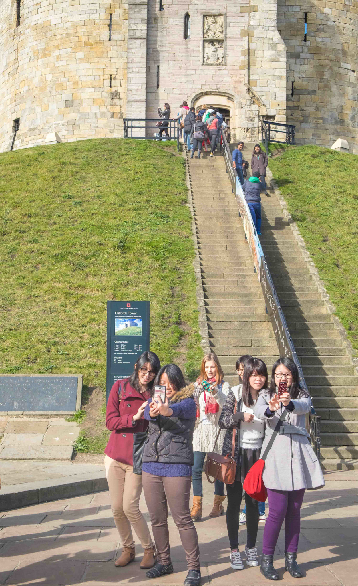 Taking Photos at Clifford's Tower - York UK
