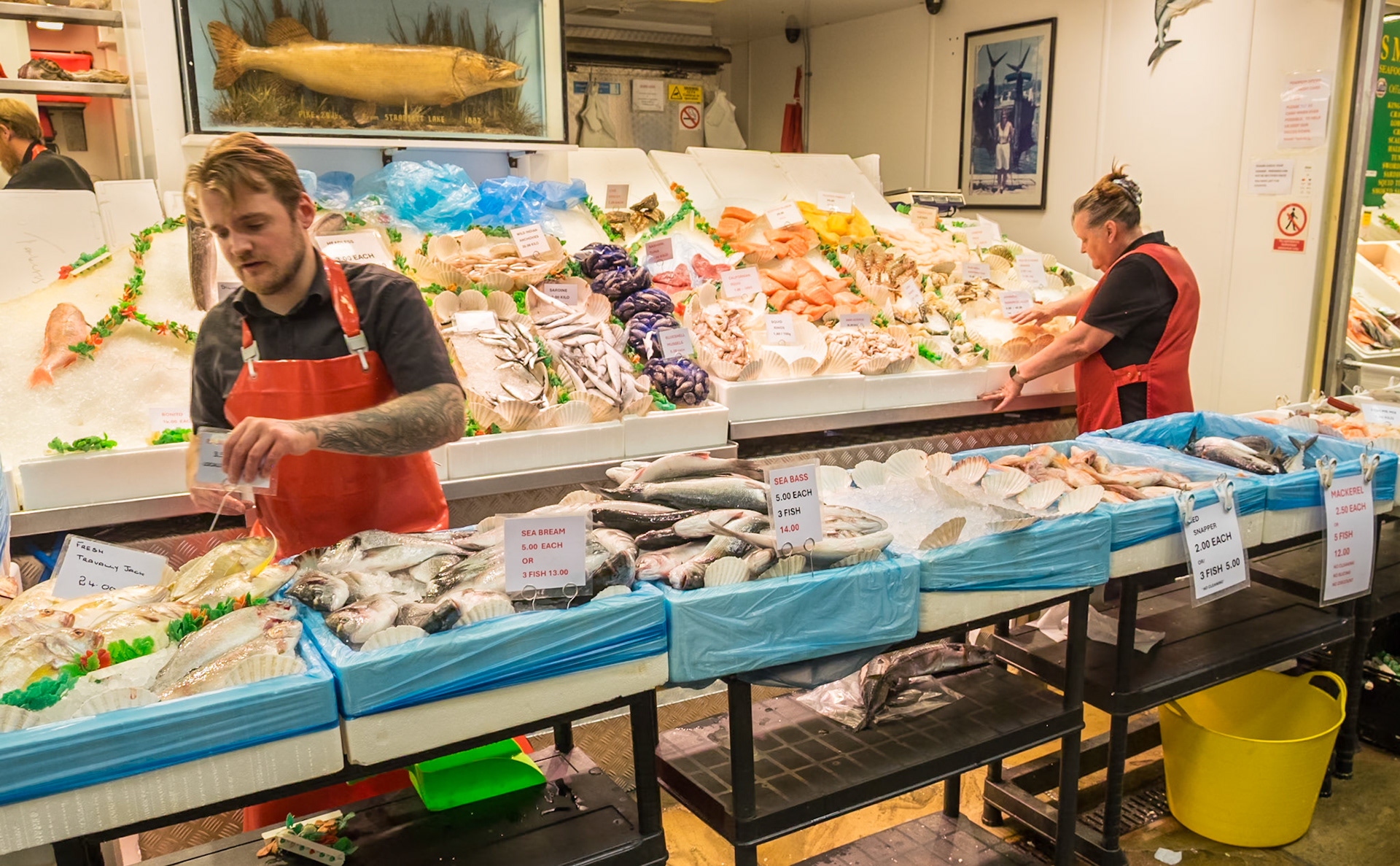 Fresh Fish Stall - Leeds UK