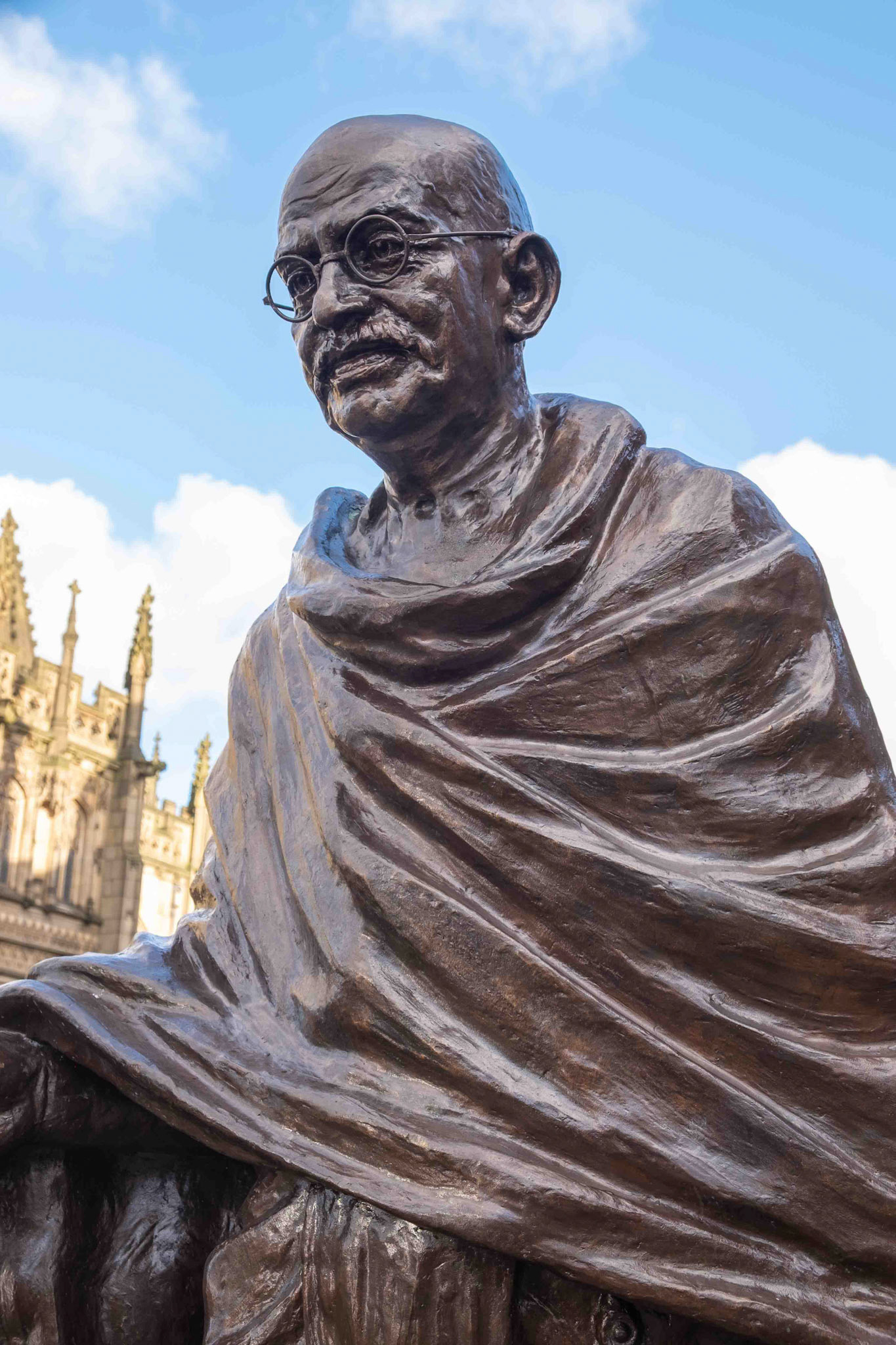 Mahatma Gandhi Bronze by Ram Vanji Sutar - Manchester UK 2020