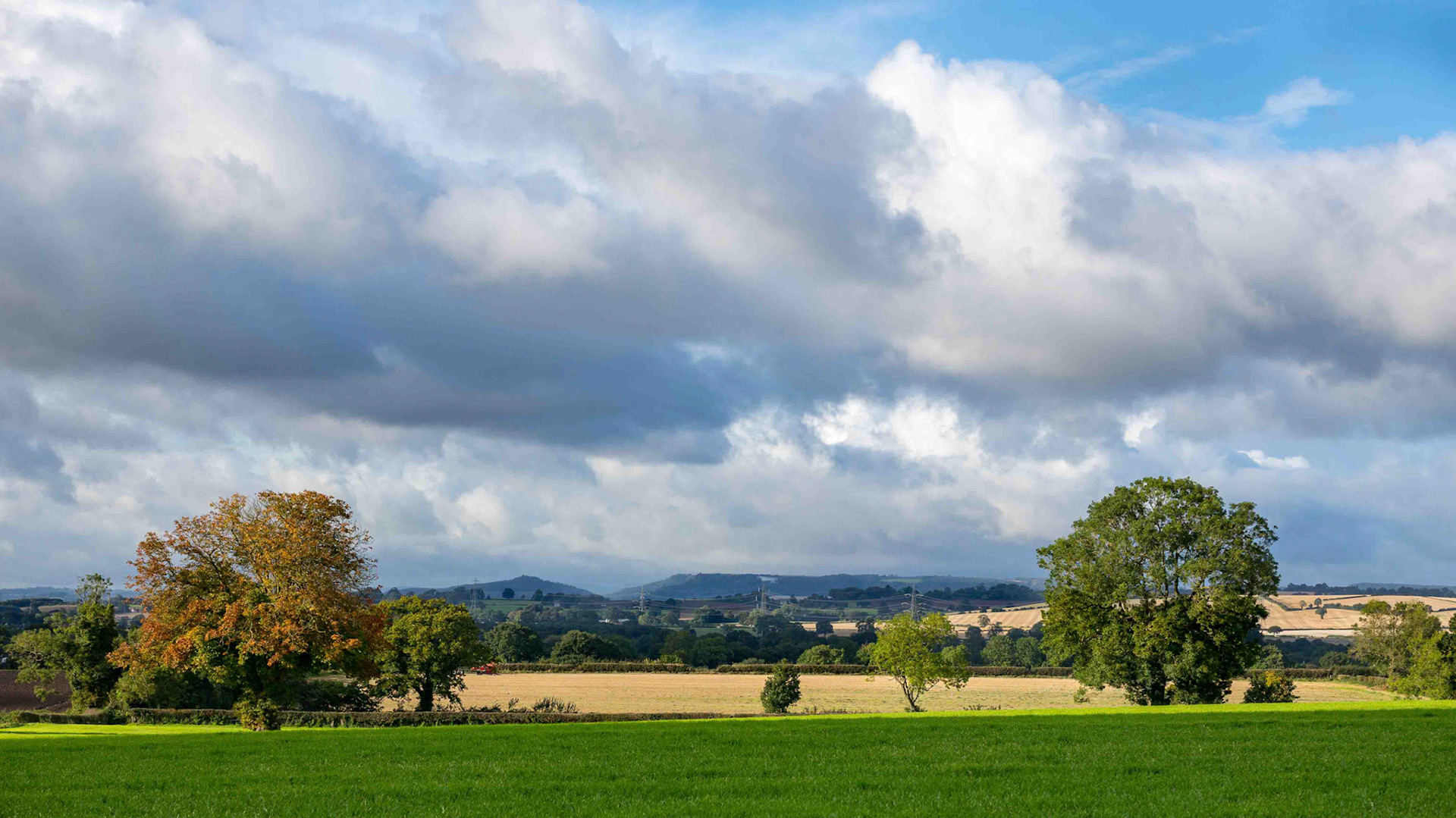 Clouds over the Kilburn White Horse - North Yorkshire UK 2017