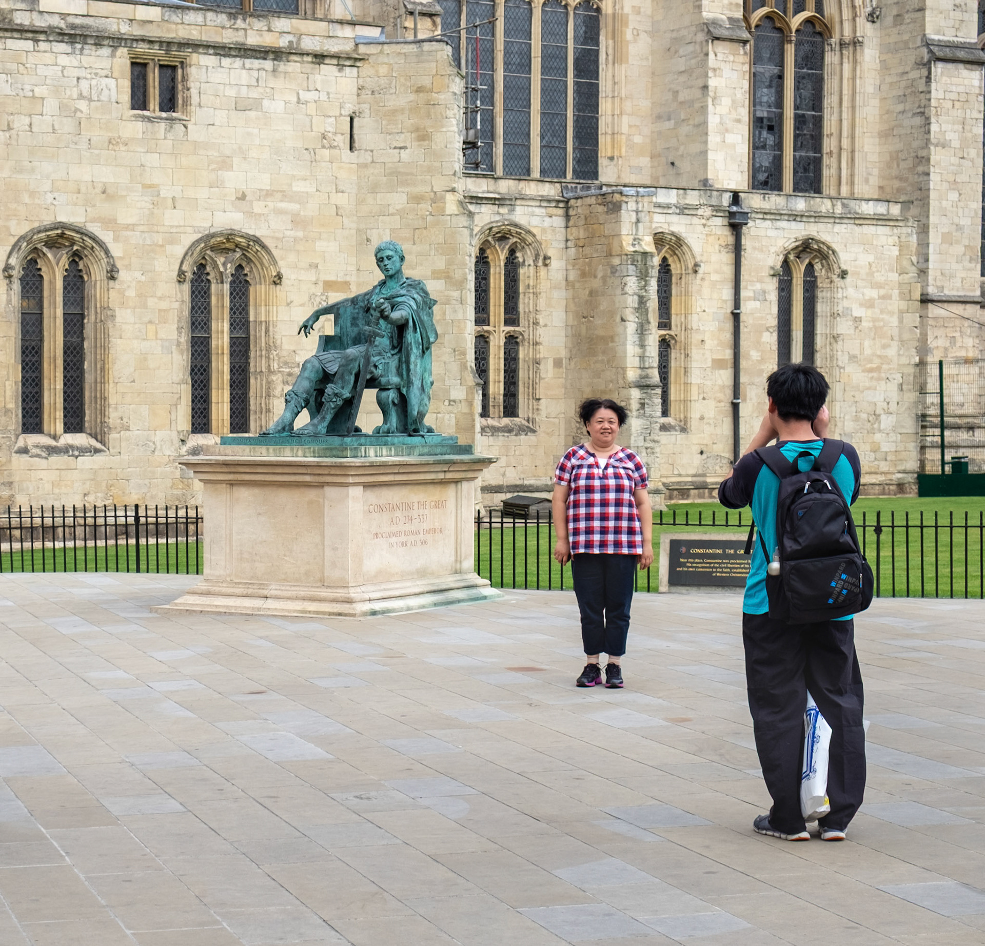 Snapping at York Minster - North Yorkshire UK