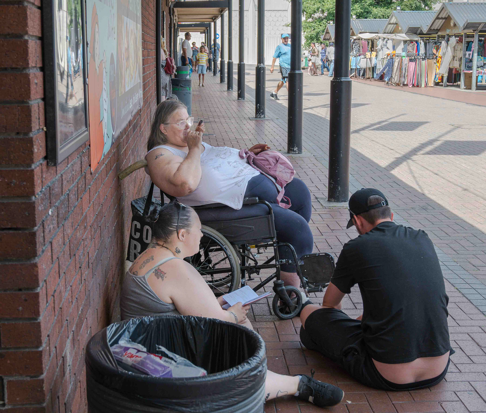Scene at Kirkgate Market - Leeds UK