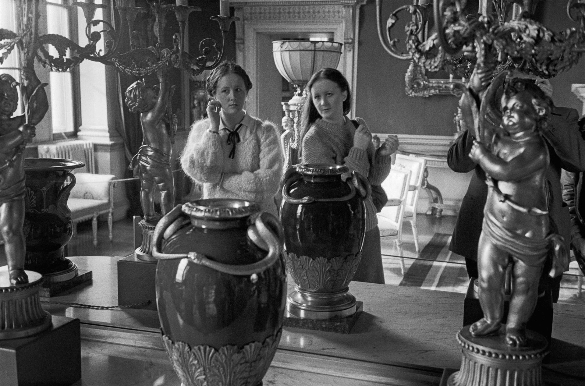 Diane and Pat - Chatsworth Mirror Derbyshire UK 1980's