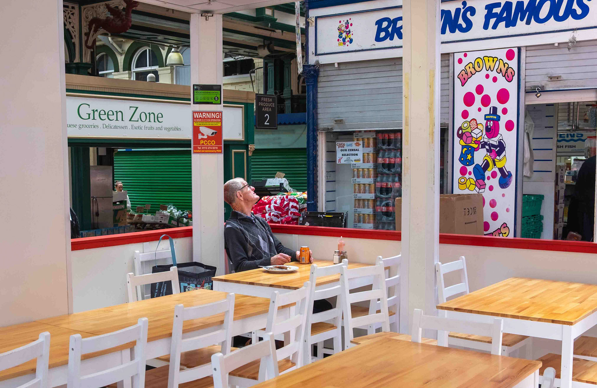 Lunch at Kirkgate Market - Leeds UK