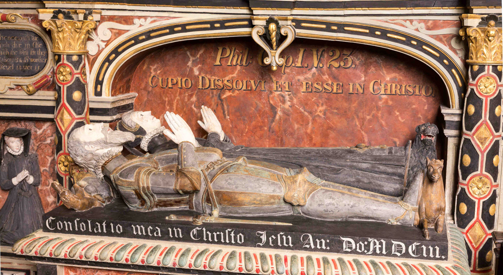 Belasyse Marble Figures - Coxwold Church North Yorkshire UK 2017