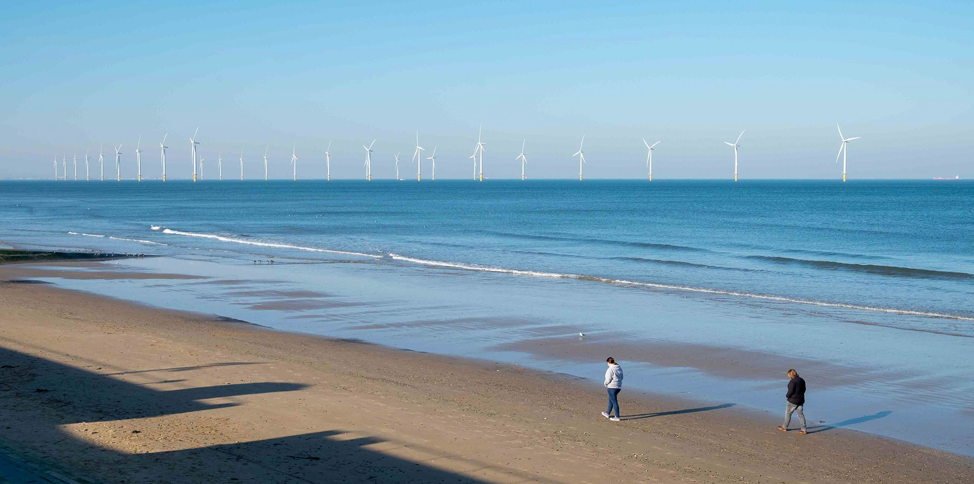 Seaside Scene - Redcar North Yorkshire UK 2019
