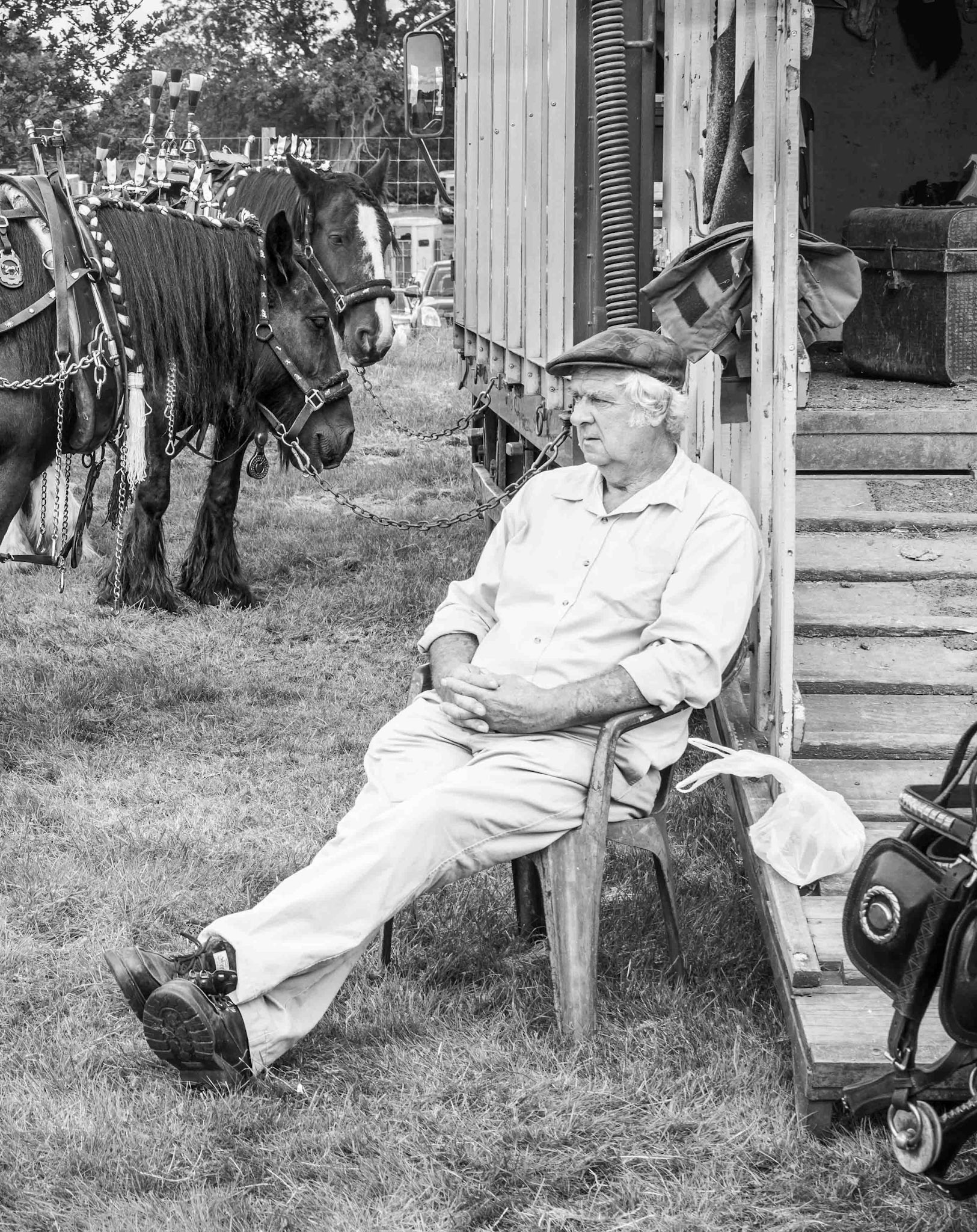 Man at Ripley Show - North Yorkshire UK