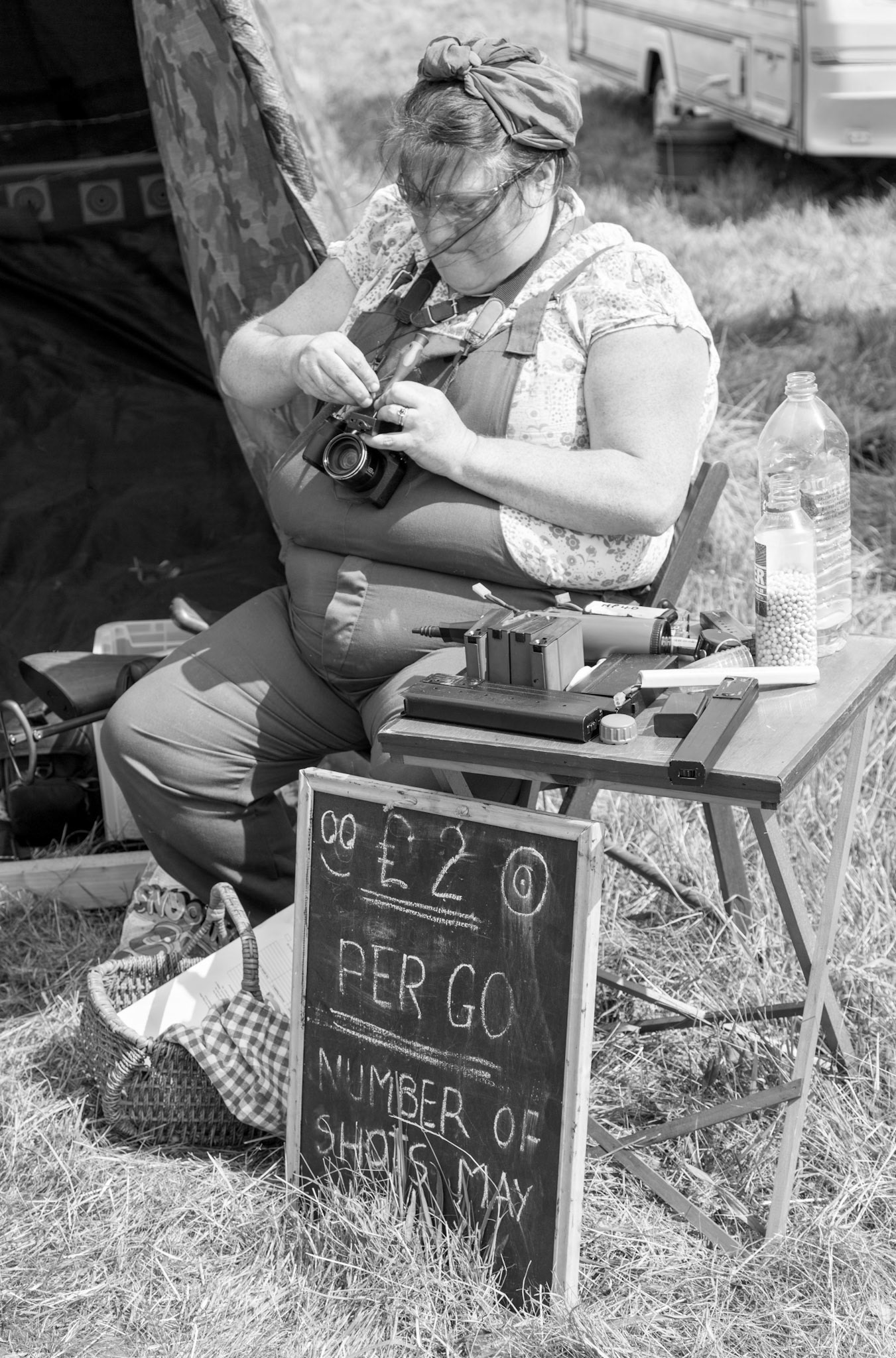 Woman at Elvington Model Show - North Yorkshire UK