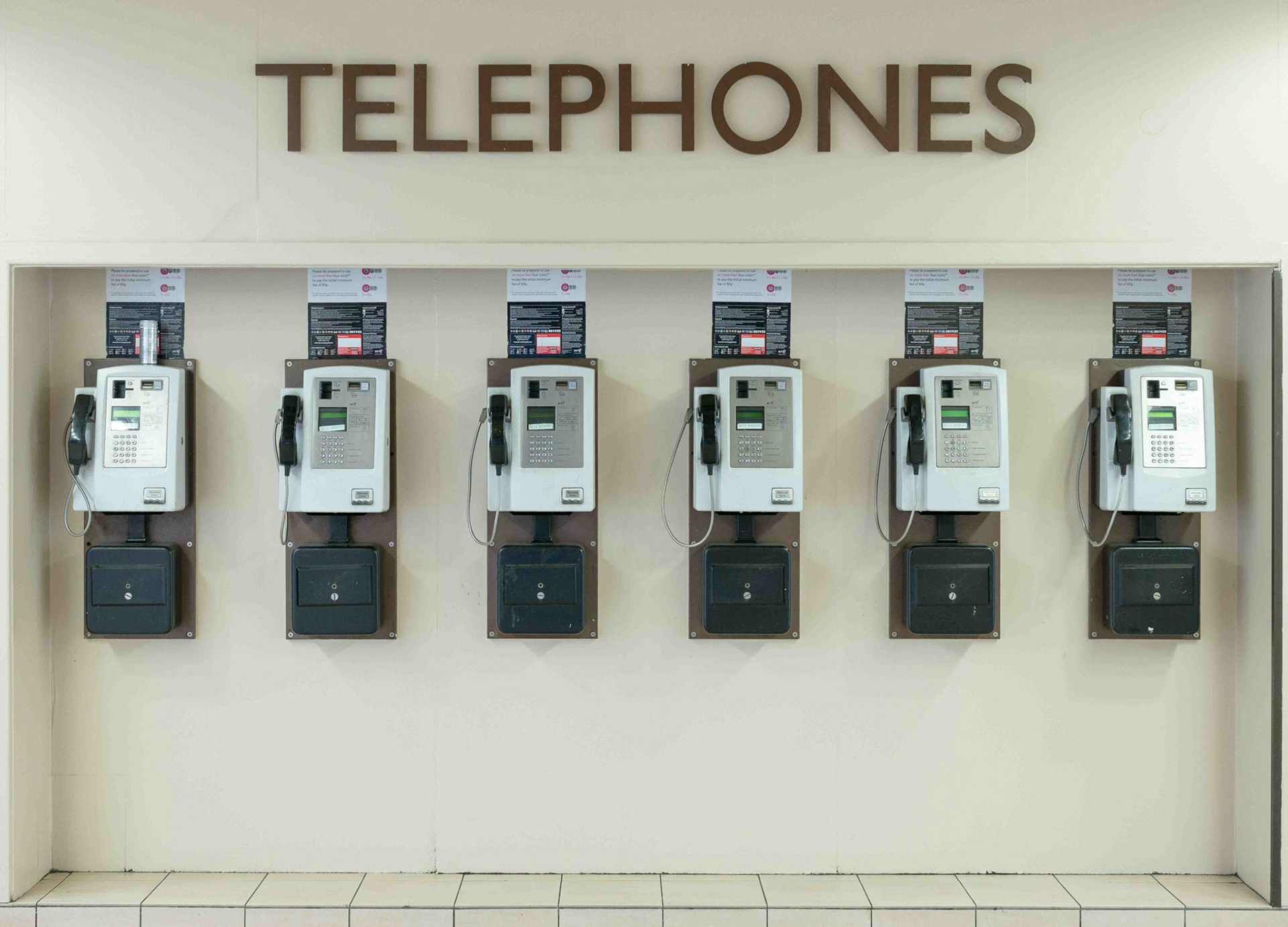 Telephones - Leeds Station West Yorkshire UK 2017