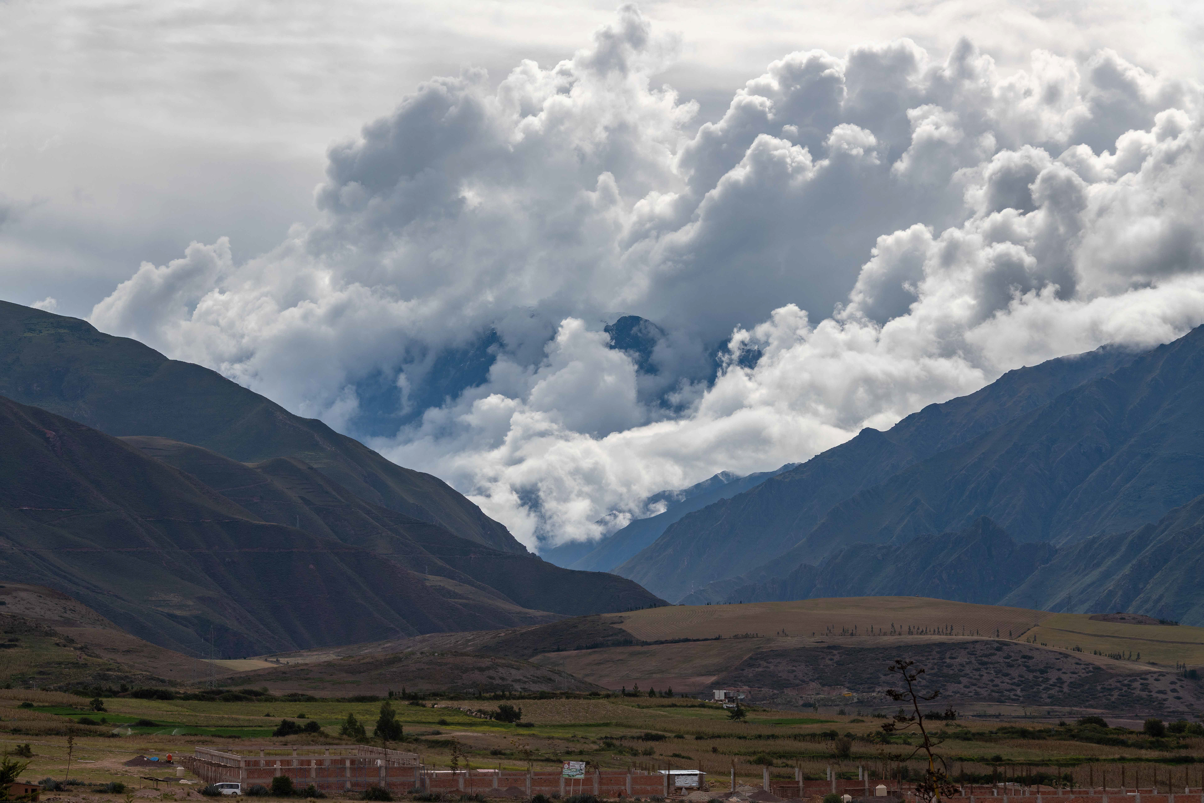 Mountain Through Clouds