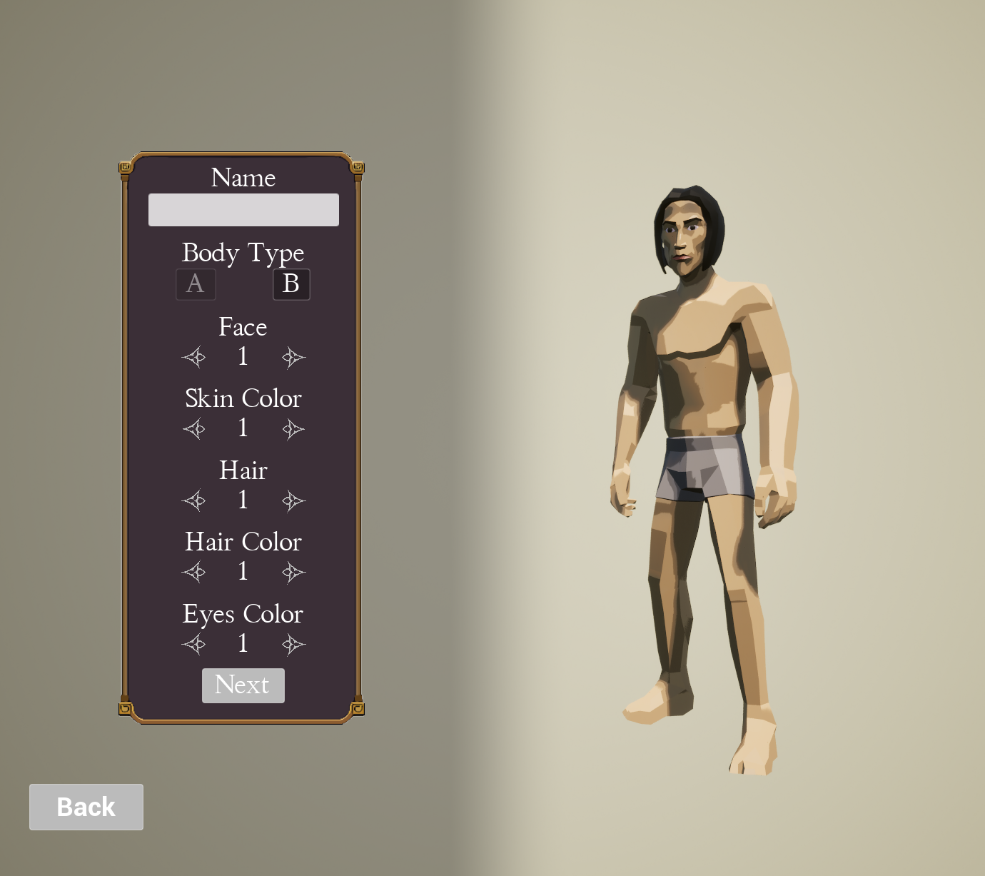 WIP Character Creator