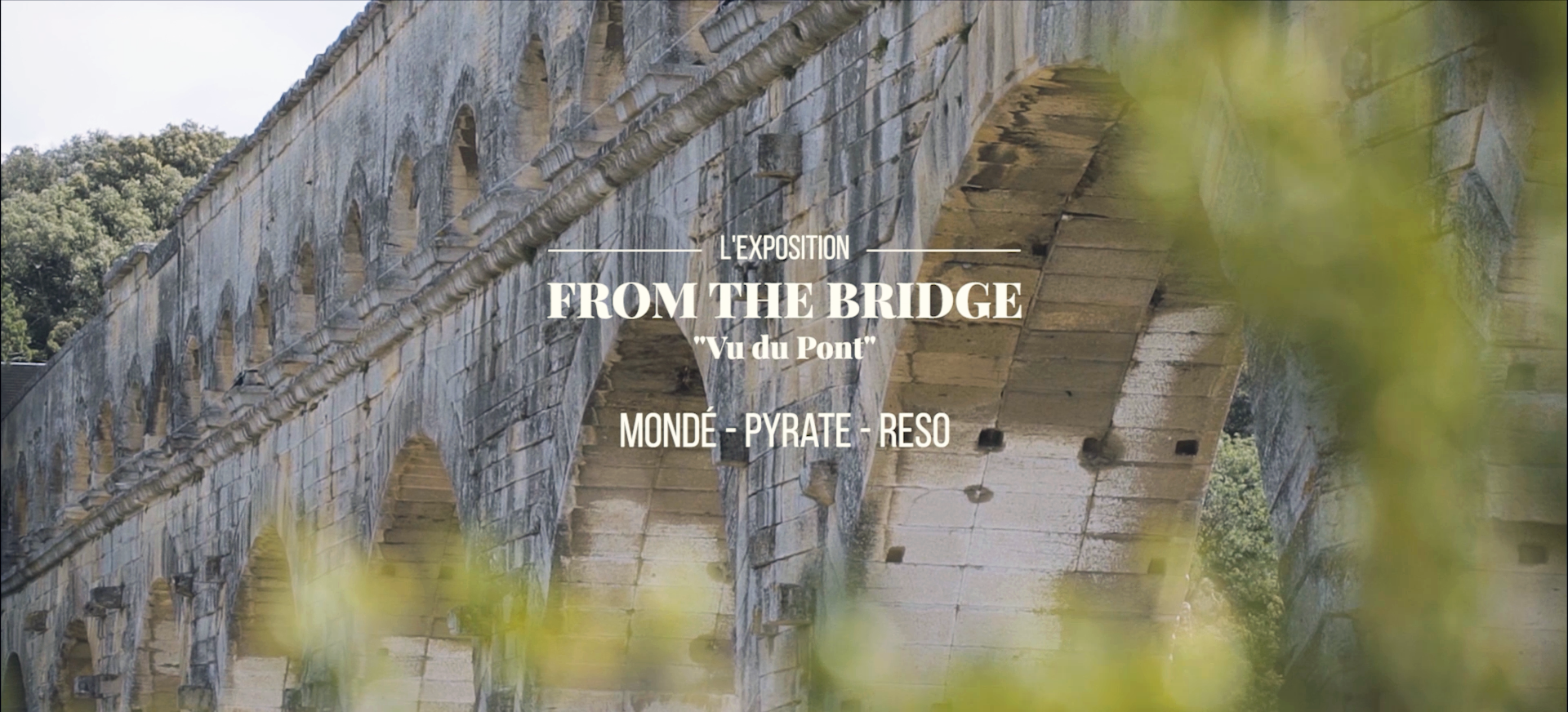 From the bridge Pont du gard