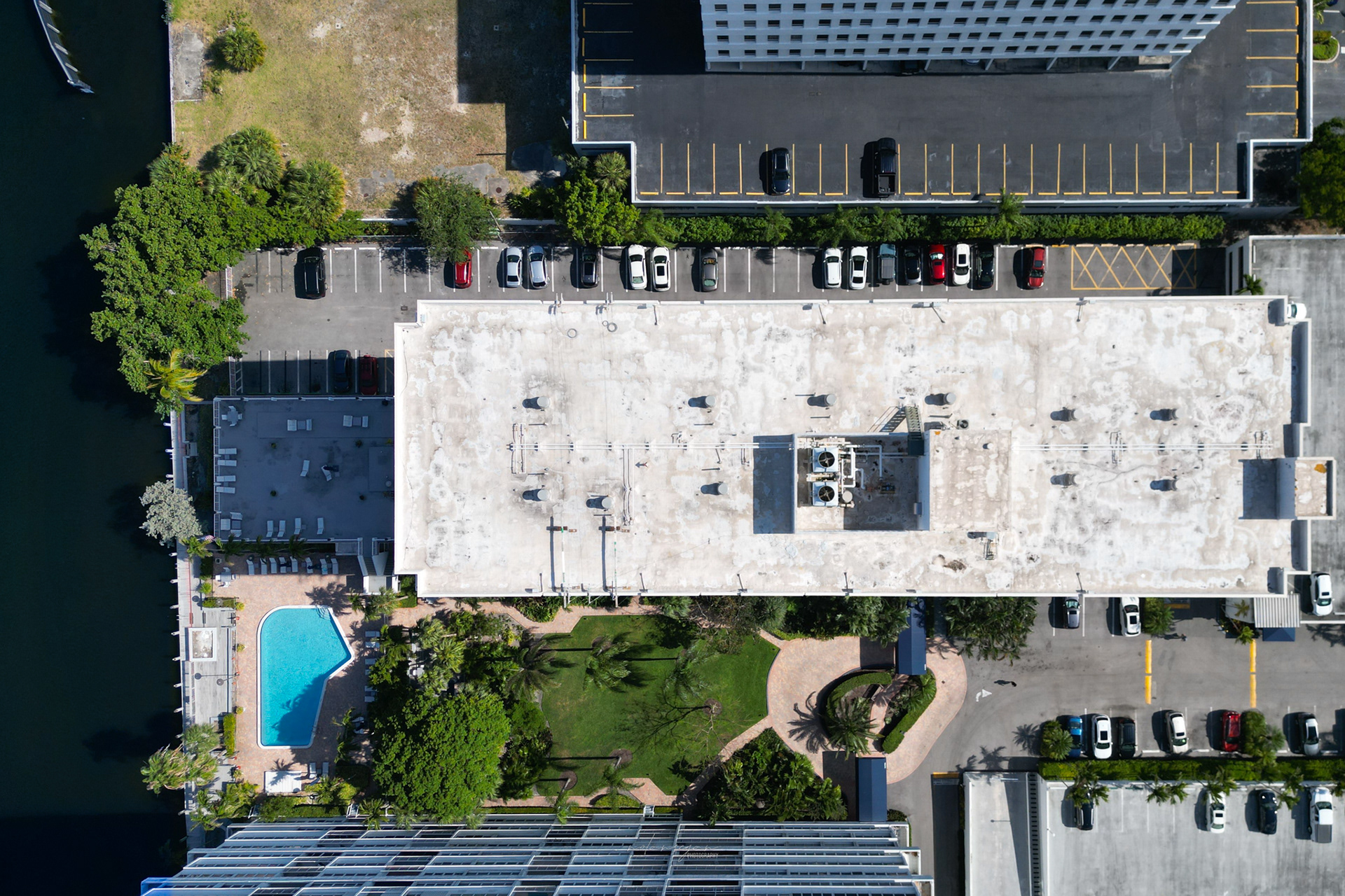 Full property as seen from above