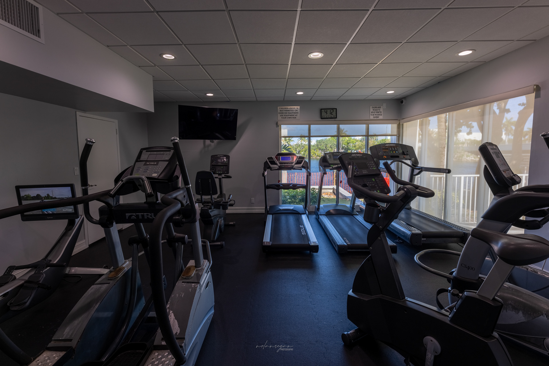 Gym #1 (cardio; water view)