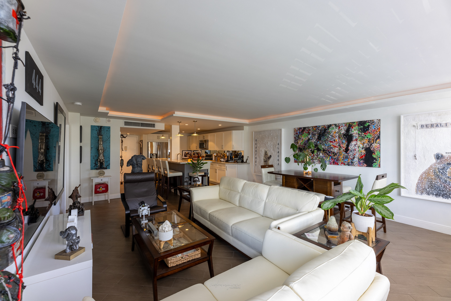 Living space as seen from near other side of window