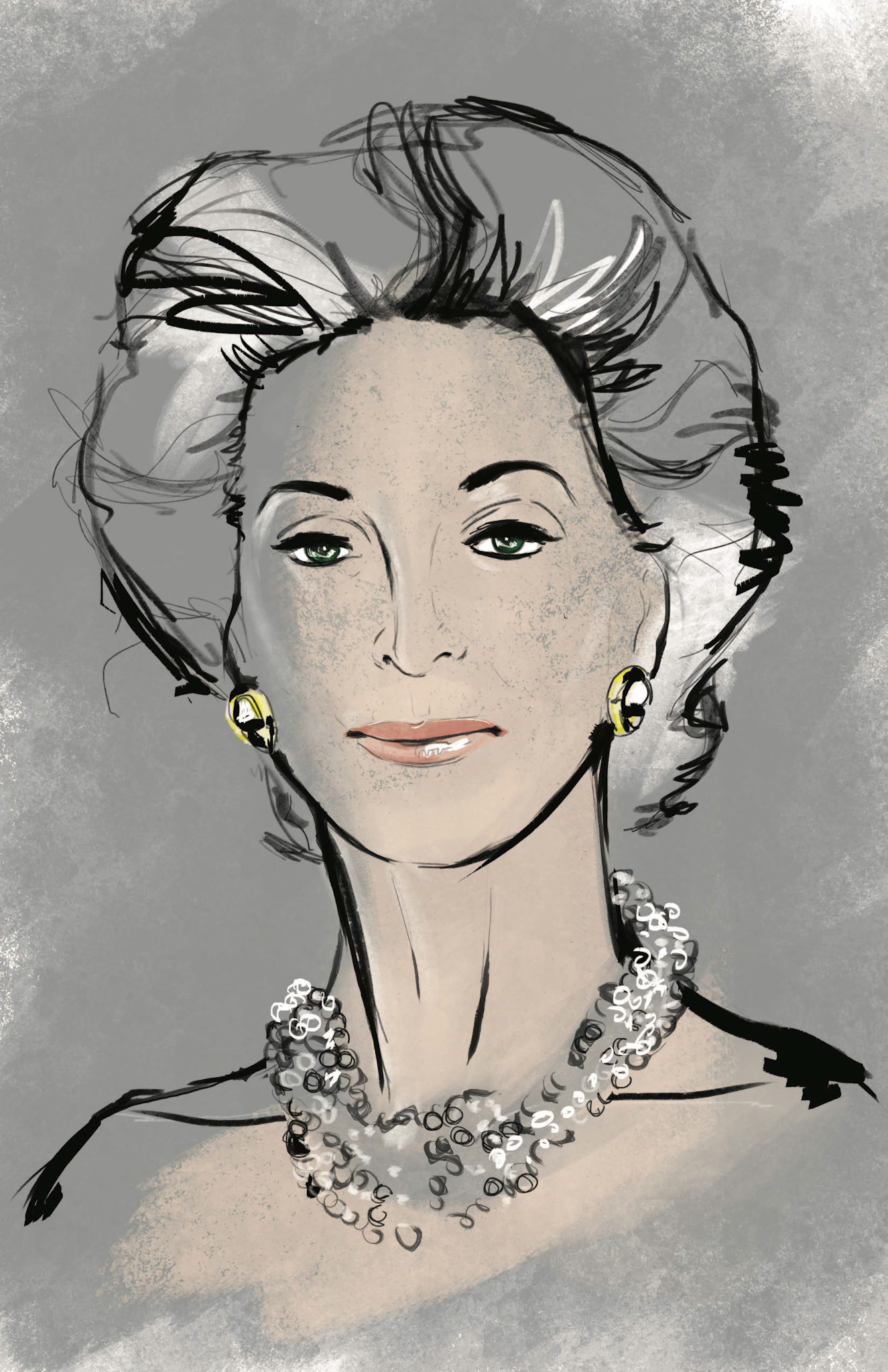 Inspired by muse Carmen Del Orefice, this is an illustration of the amalgamation of who my customer is. Fiercely elegant. Effortlessly timeless.
