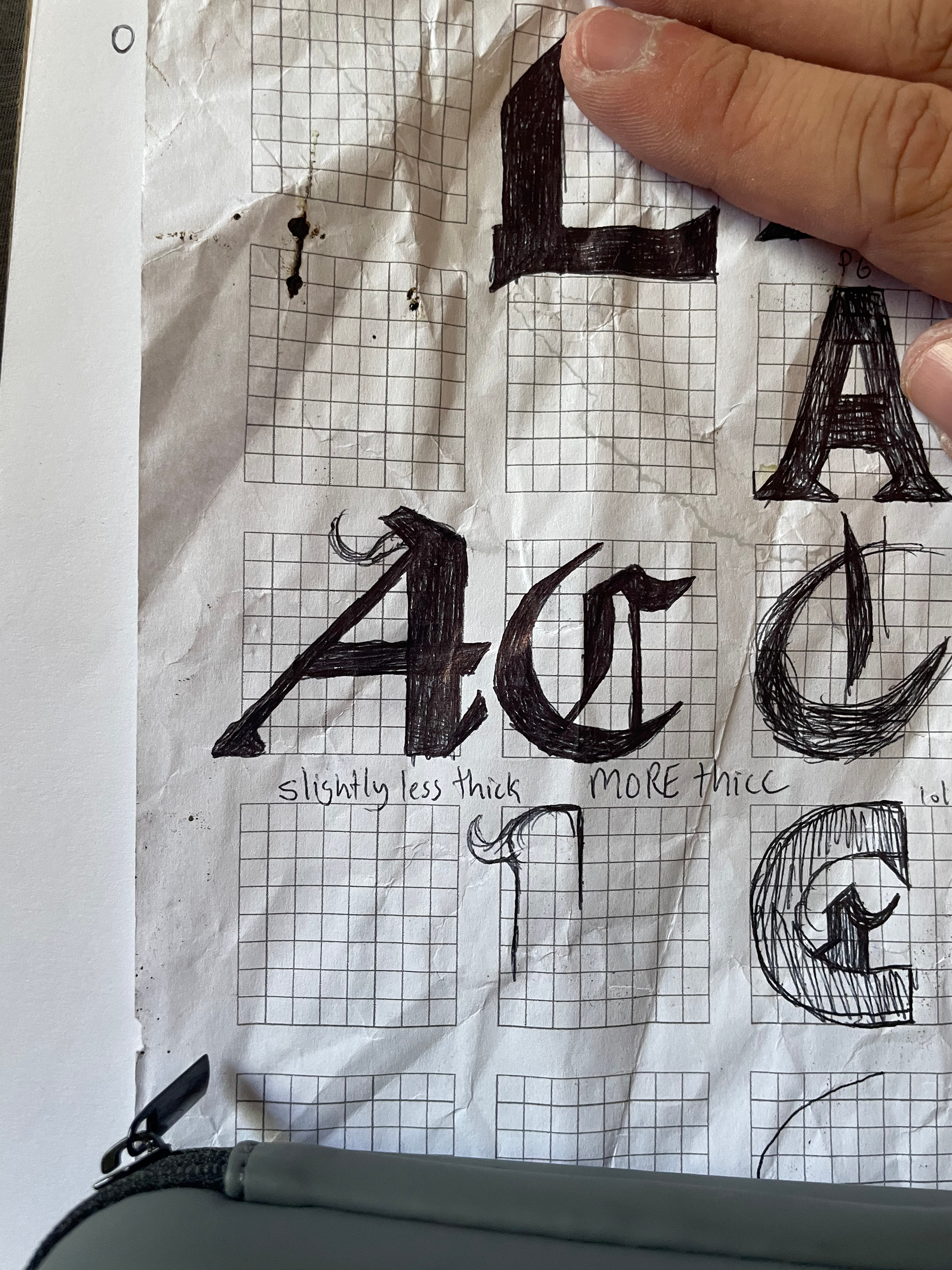 Sketch "A" & "C"