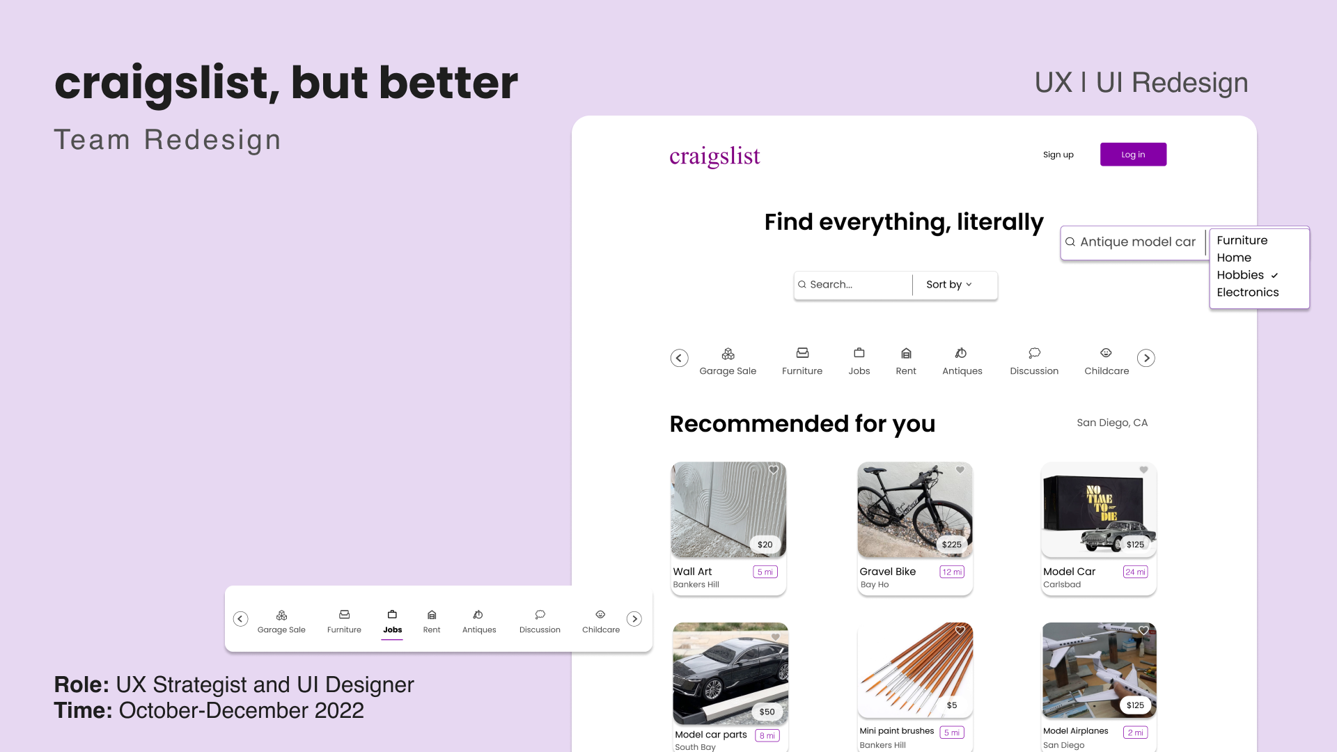 Lacey Stafford - Craigslist Redesign Case Study