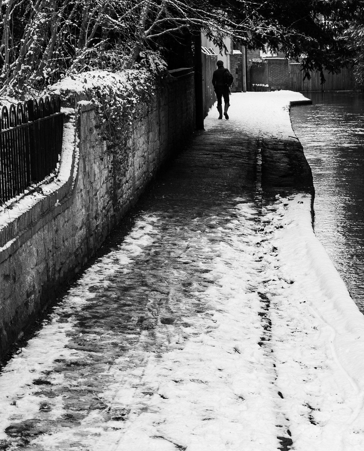 The path to Wantage mill, January 2021