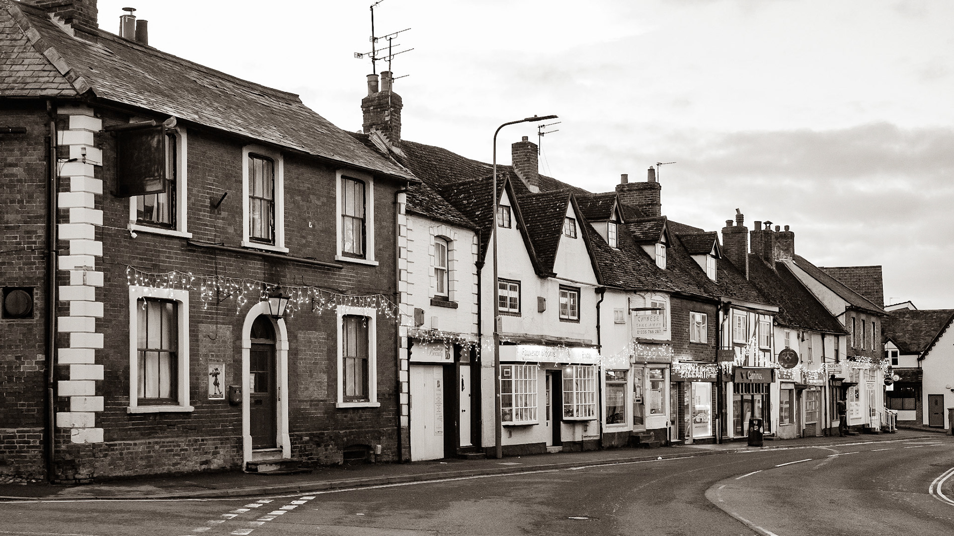 No cars in Wantage during lockdown, December 2020