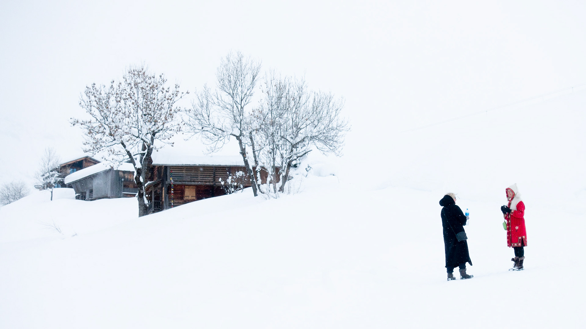 Veroni during the Ukuleles du Soleil trip, French Alps, February 2019