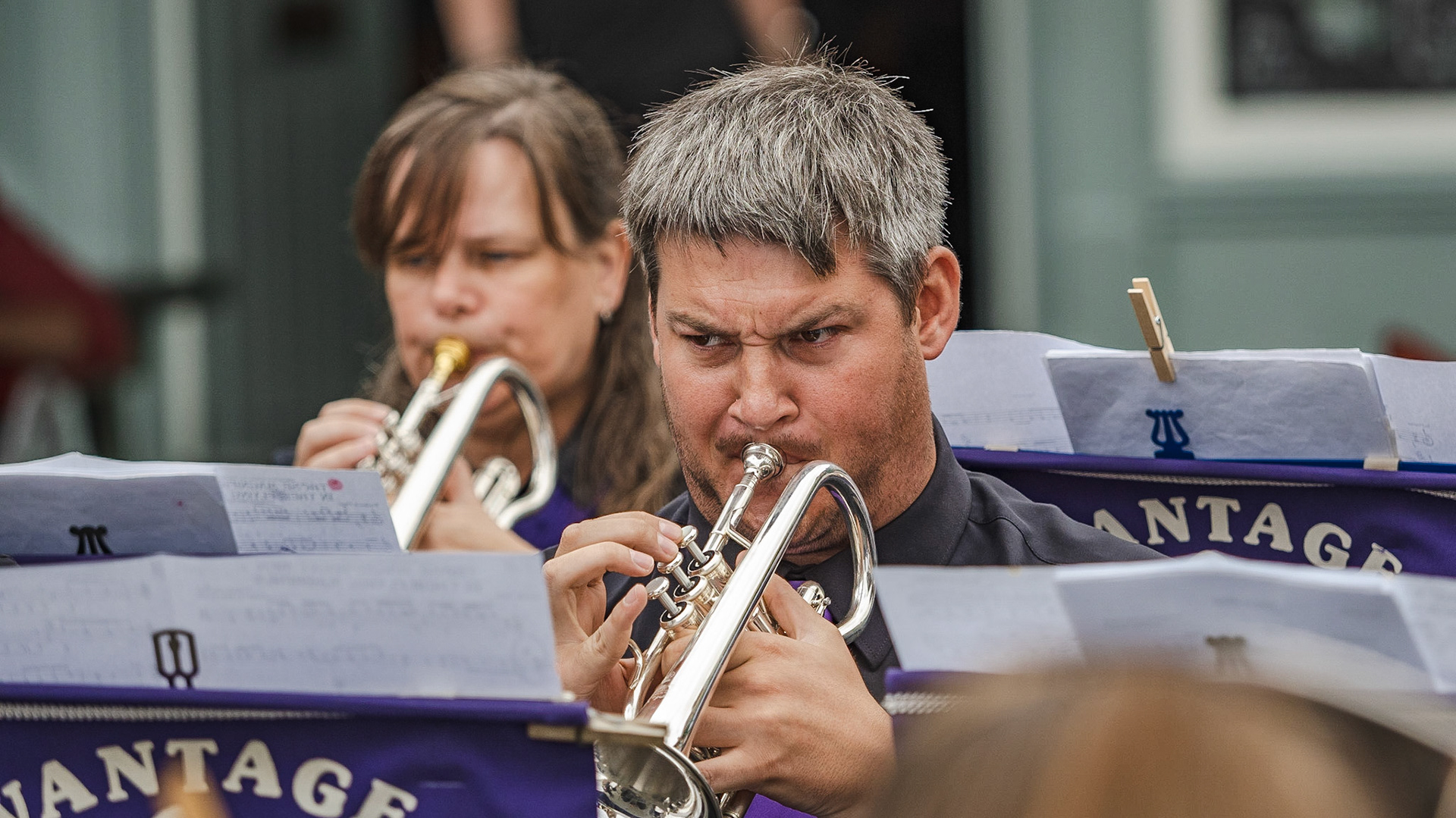 Trumpet Face, Wantage Silver Band, August 2021
