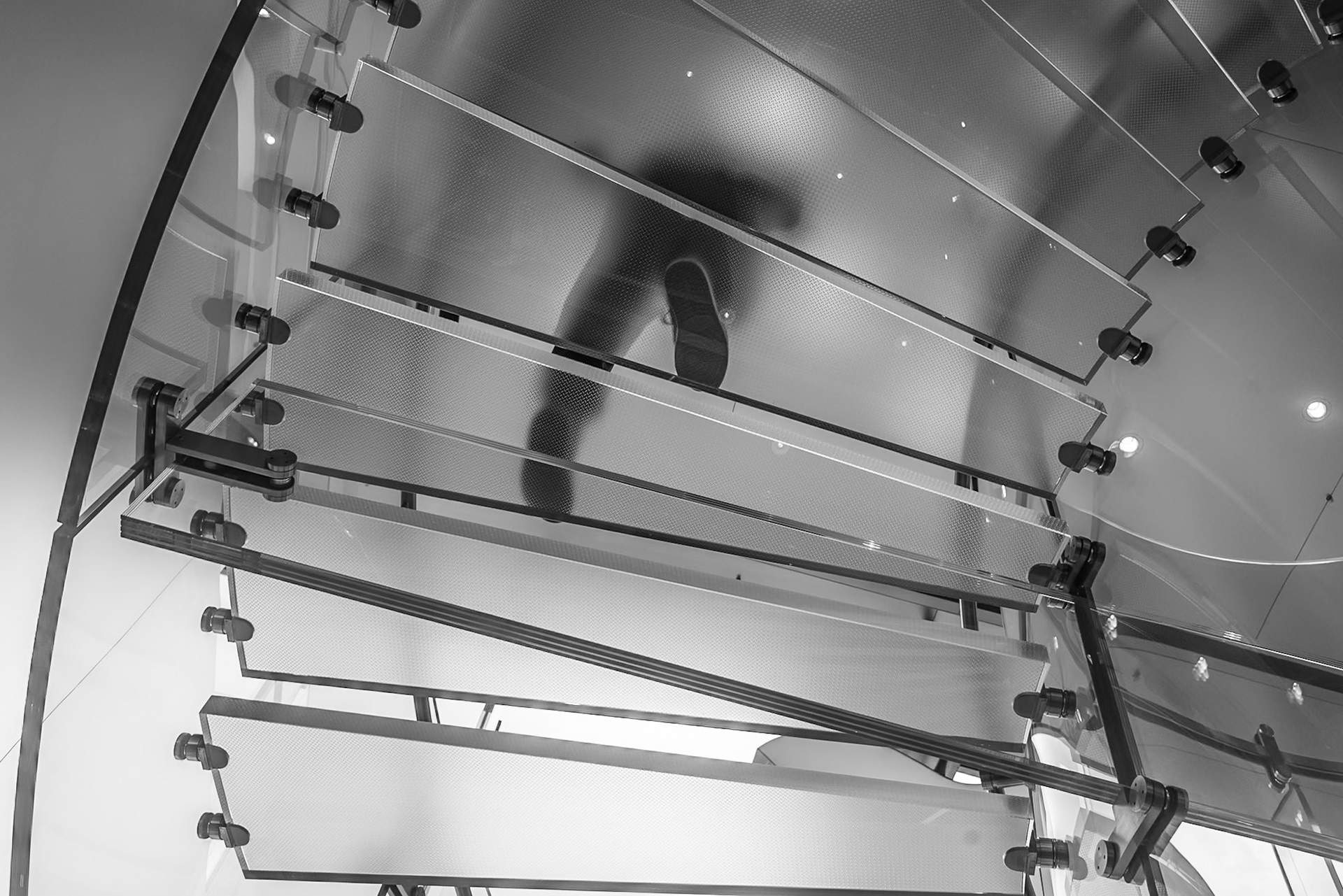 Staircase in a Hong Kong mall, May, 2017