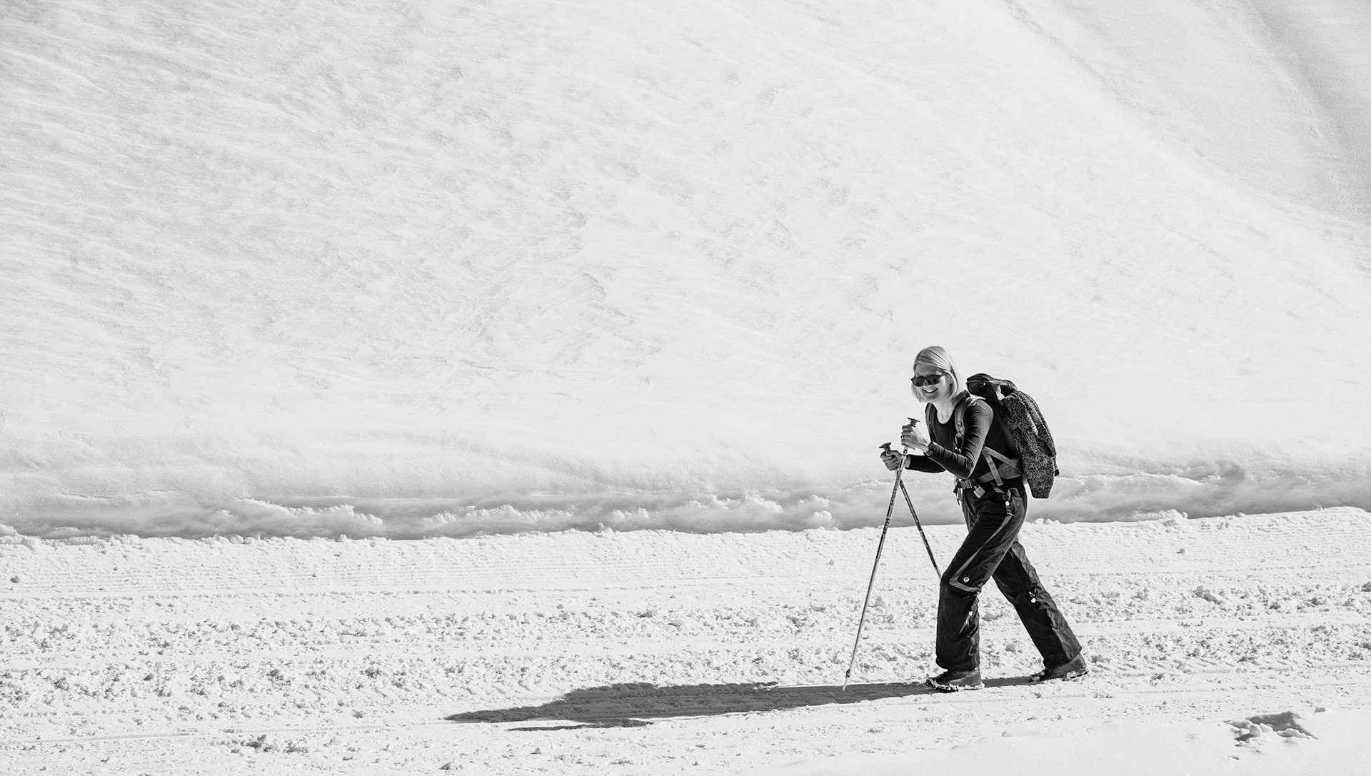 Annie in the French Alps, February 2019
