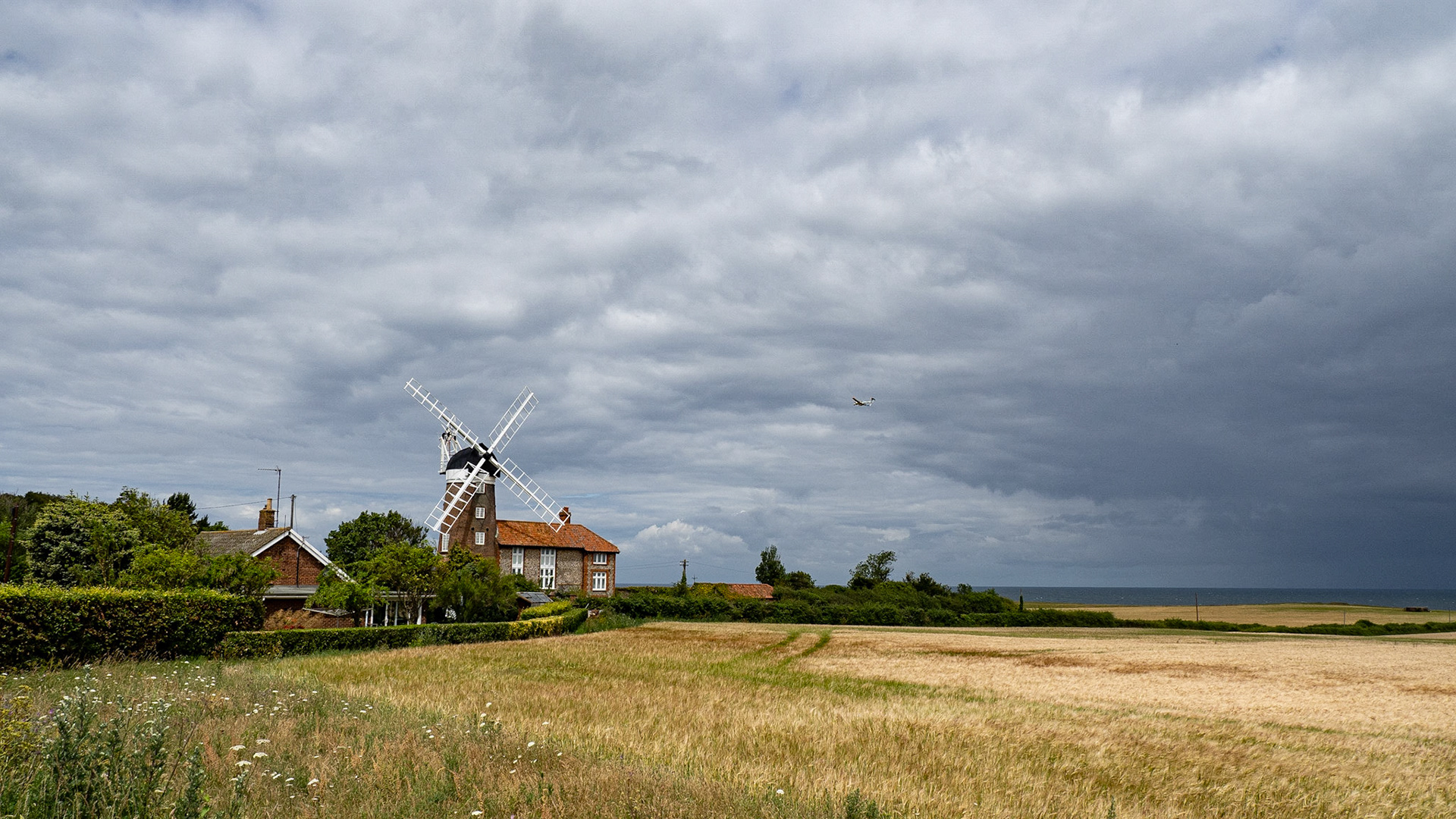 Windmill near Blakeney, Norfolk, July 2020