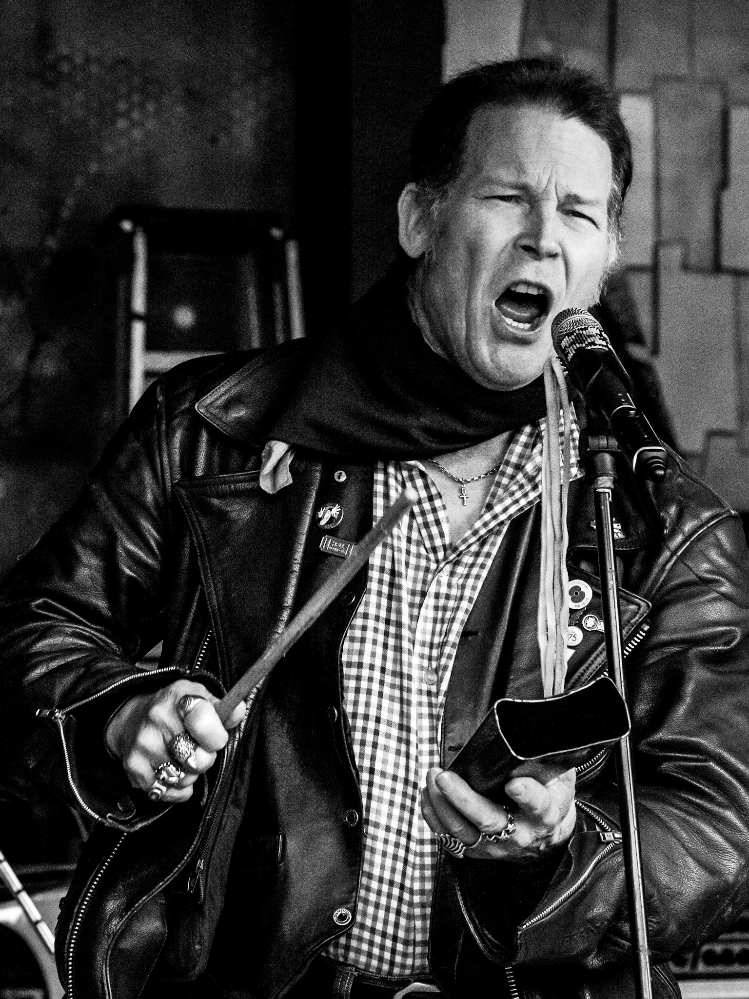 John Hedgecock at King Alfred's Head pub, March 2022