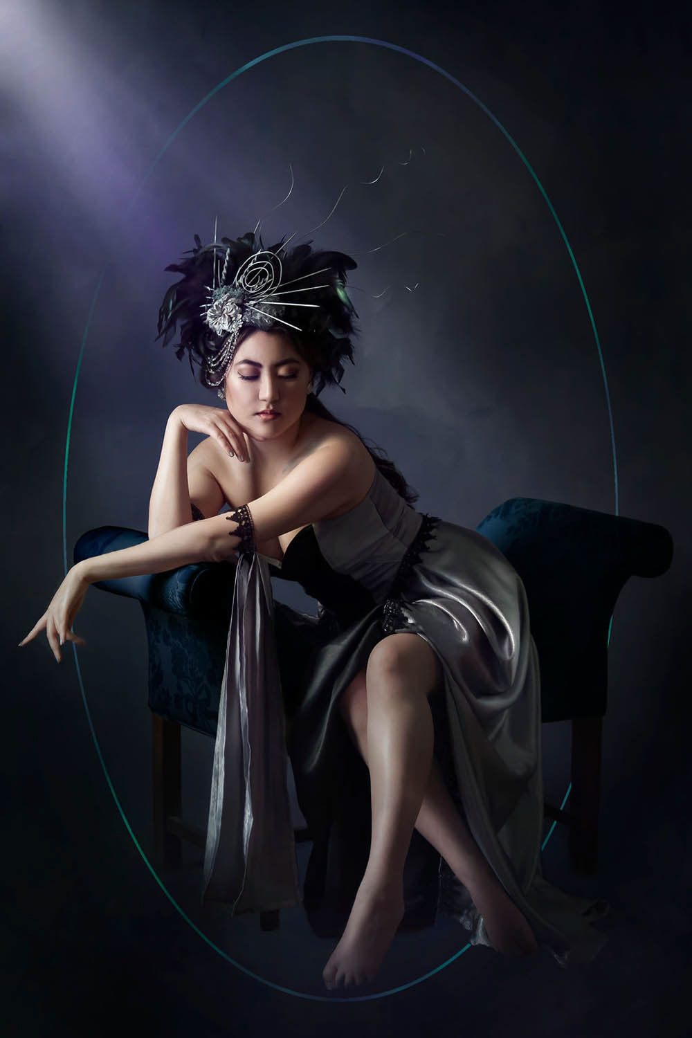 Photography: At Dawn and Dusk Art; Makeup: Liz Boures; Model/Headdress: Haemy Chung; Dress: Sew Fairy Sweet