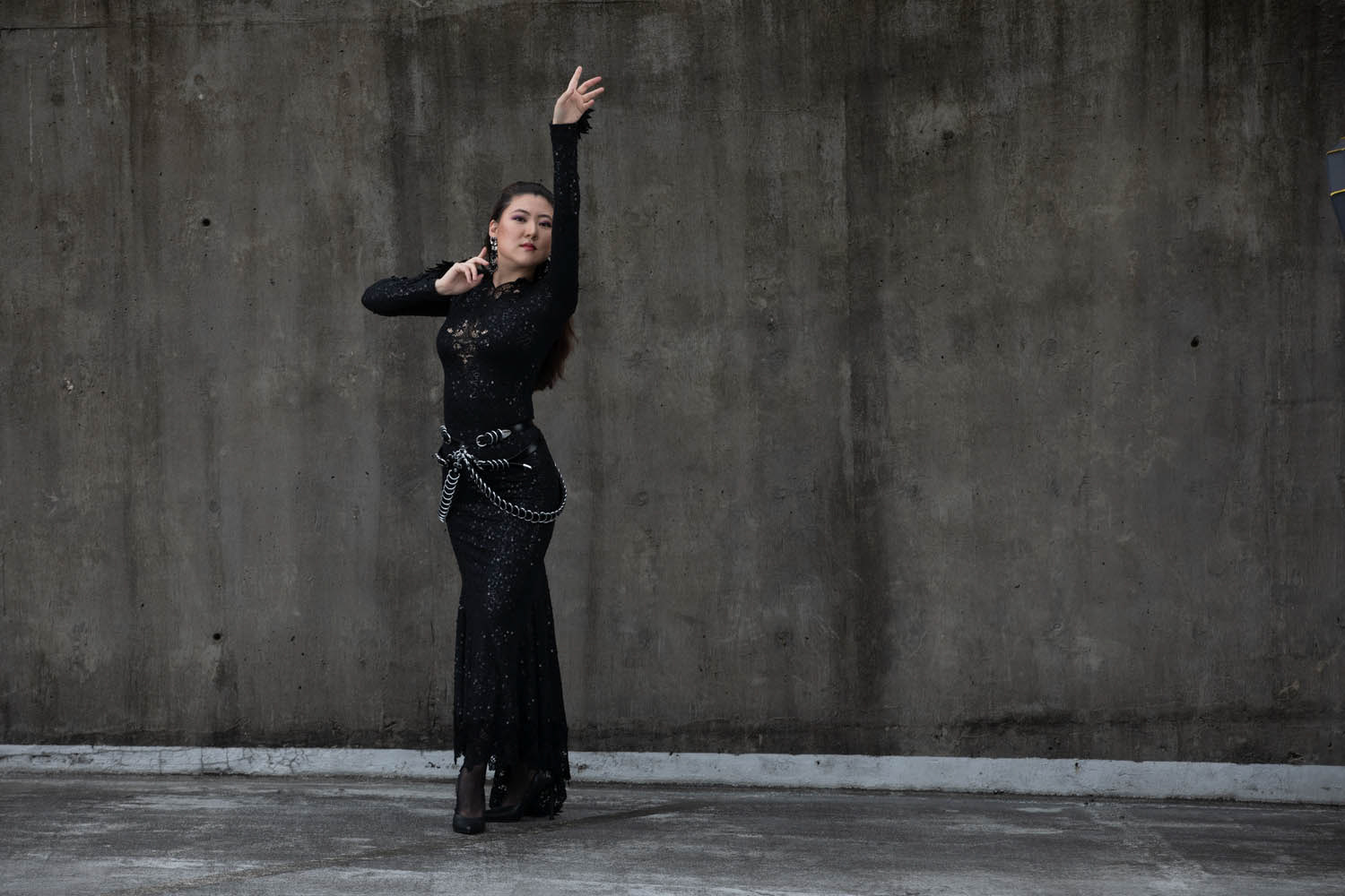 Photography: Alejandro Osma; Styling/Makeup/Hair/Model: Haemy Chung; Dress: Atelier Benson; Belt: Creepyyeha