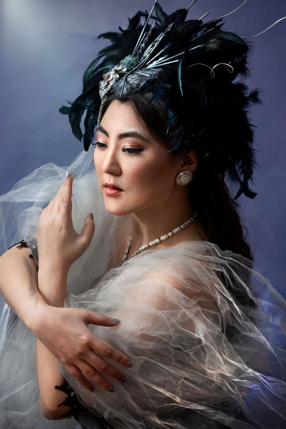 Photography: At Dawn and Dusk Art; Makeup: Liz Boures; Model/Headdress: Haemy Chung; Dress: Sew Fairy Sweet